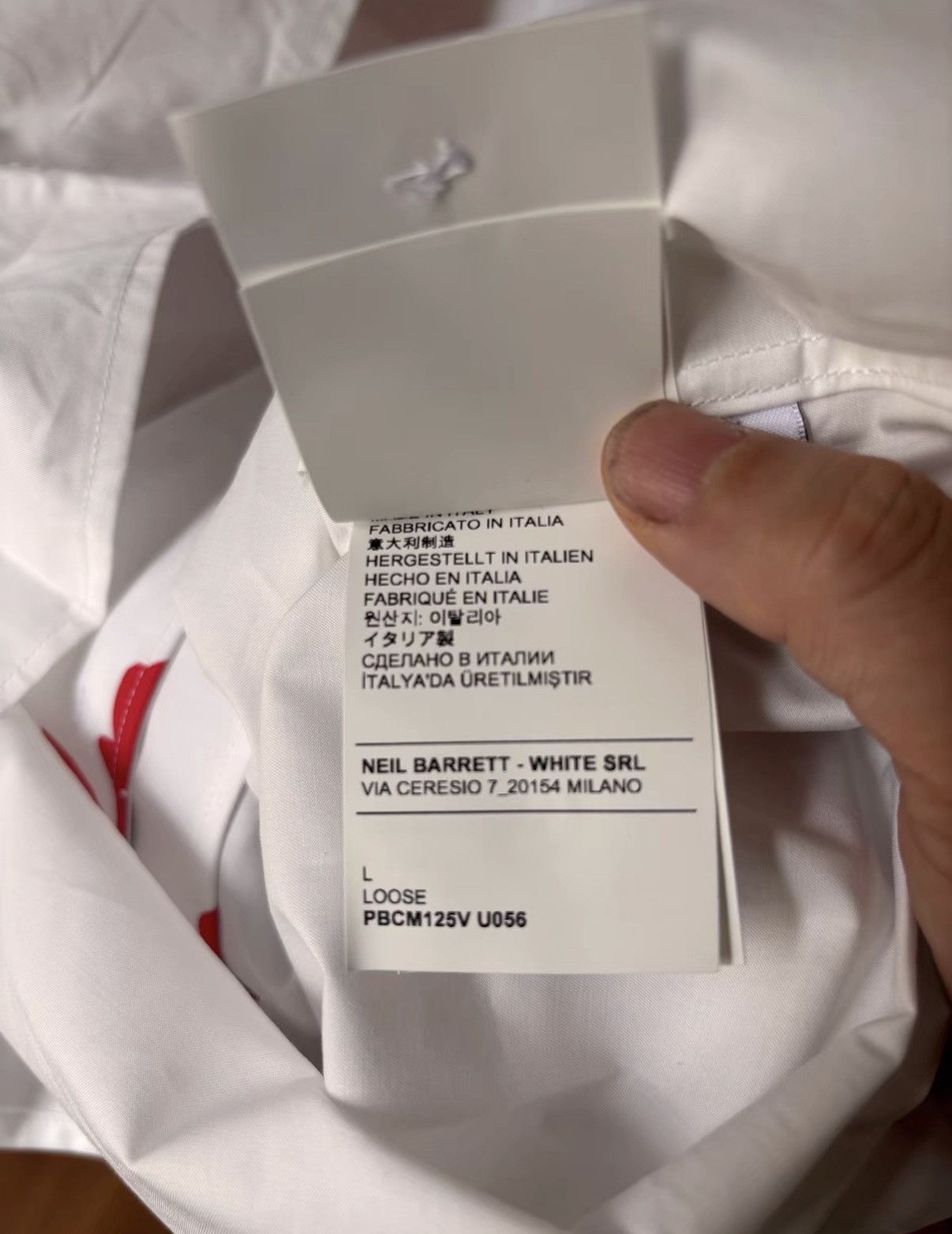 Neil Barrett Neil Barrett Short Sleeve Shirt J2 Size US L / EU 52-54 / 3 - 6 Thumbnail