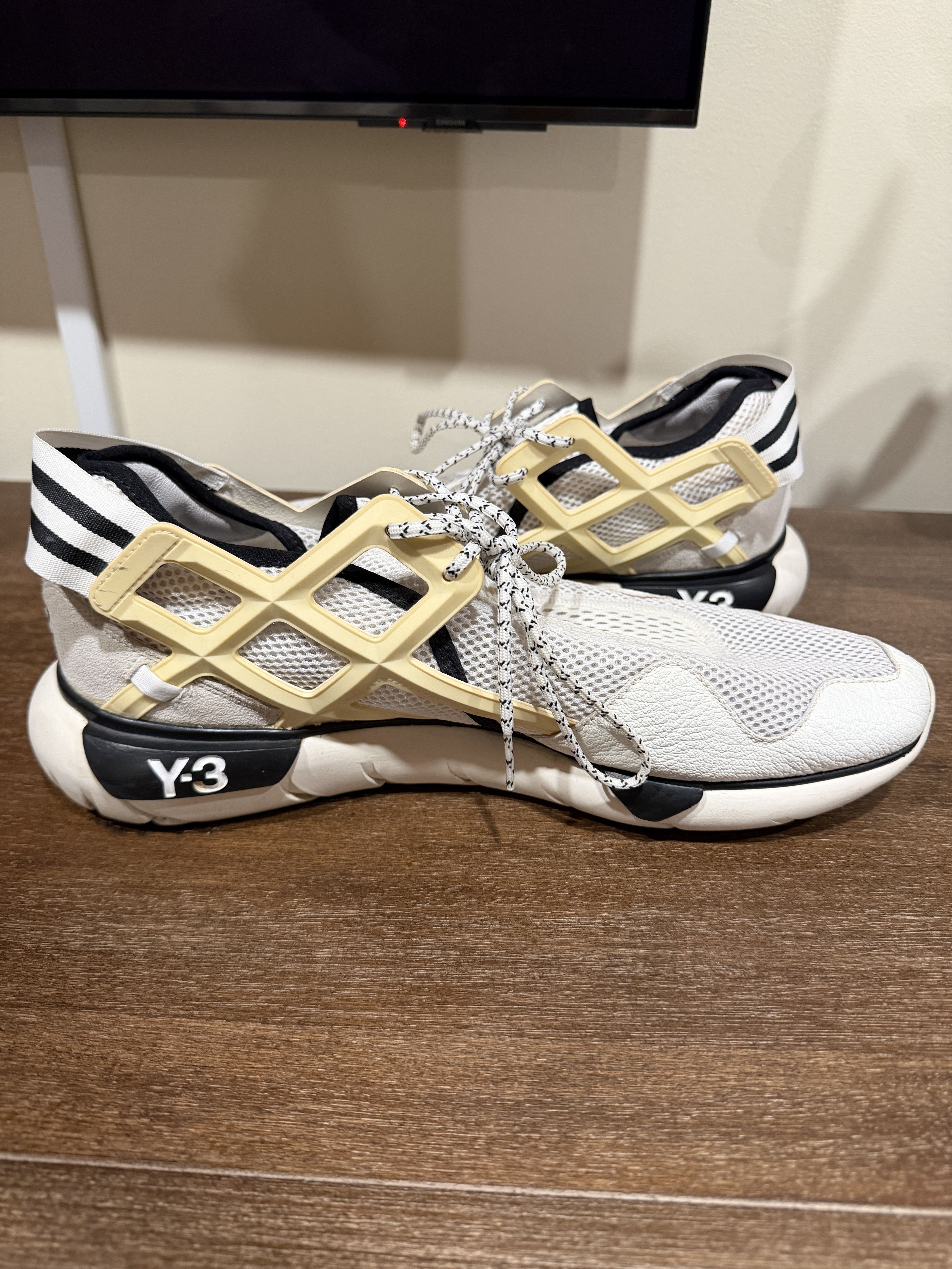 Y-3 Y-3 Adidas Low Top White Sneaker Size 11 Size US 11 / EU 44 - 6 Thumbnail