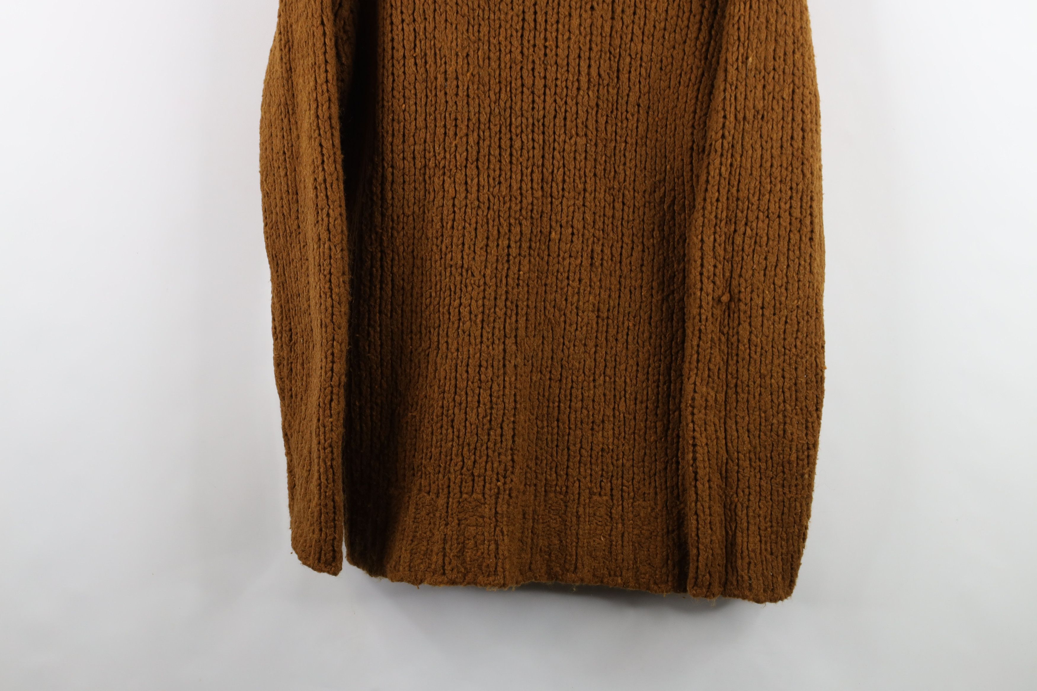 Vintage Vintage 90s Streetwear Blend Ribbed Knit Mock Neck Sweater Size L / US 10 / IT 46 - 3 Thumbnail