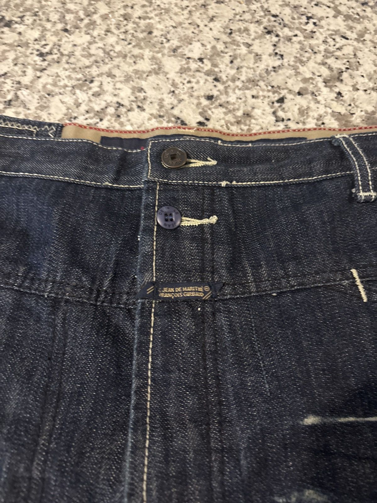 Marithe + Francois Girbaud Marithe x francois girbaud 38/35 M dark blue distressed Size US 38 / EU 54 - 8 Thumbnail