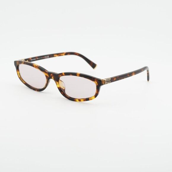 Miu Miu MU13ZSF VAU01T Rectangle Sunglasses – Honey Havana New Miu Miu MU13ZSF VAU01T Honey Havana/Dark Brown 55-18-140  main image 3