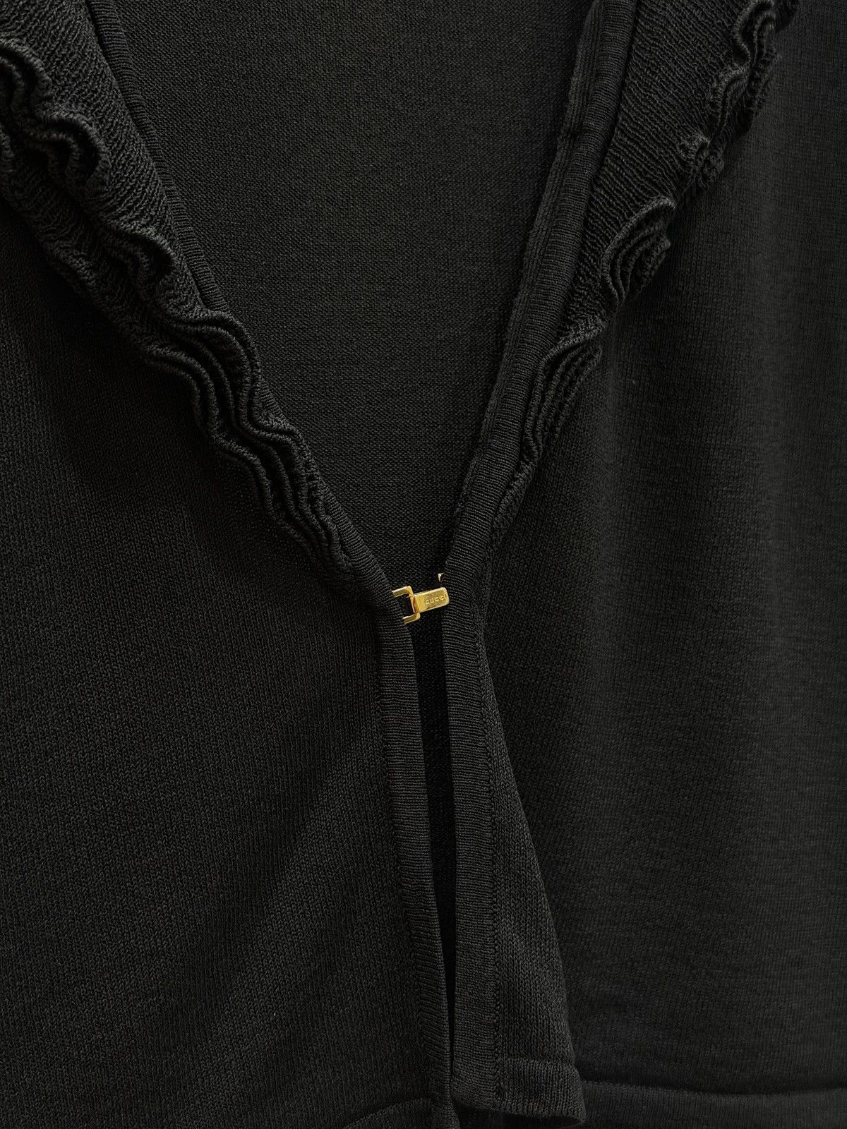 Gucci GUCCI by Tom Ford FW2000 Sheer Silk Hook Cropped Cardigan XS Size XS / US 0-2 / IT 36-38 - 8 Thumbnail