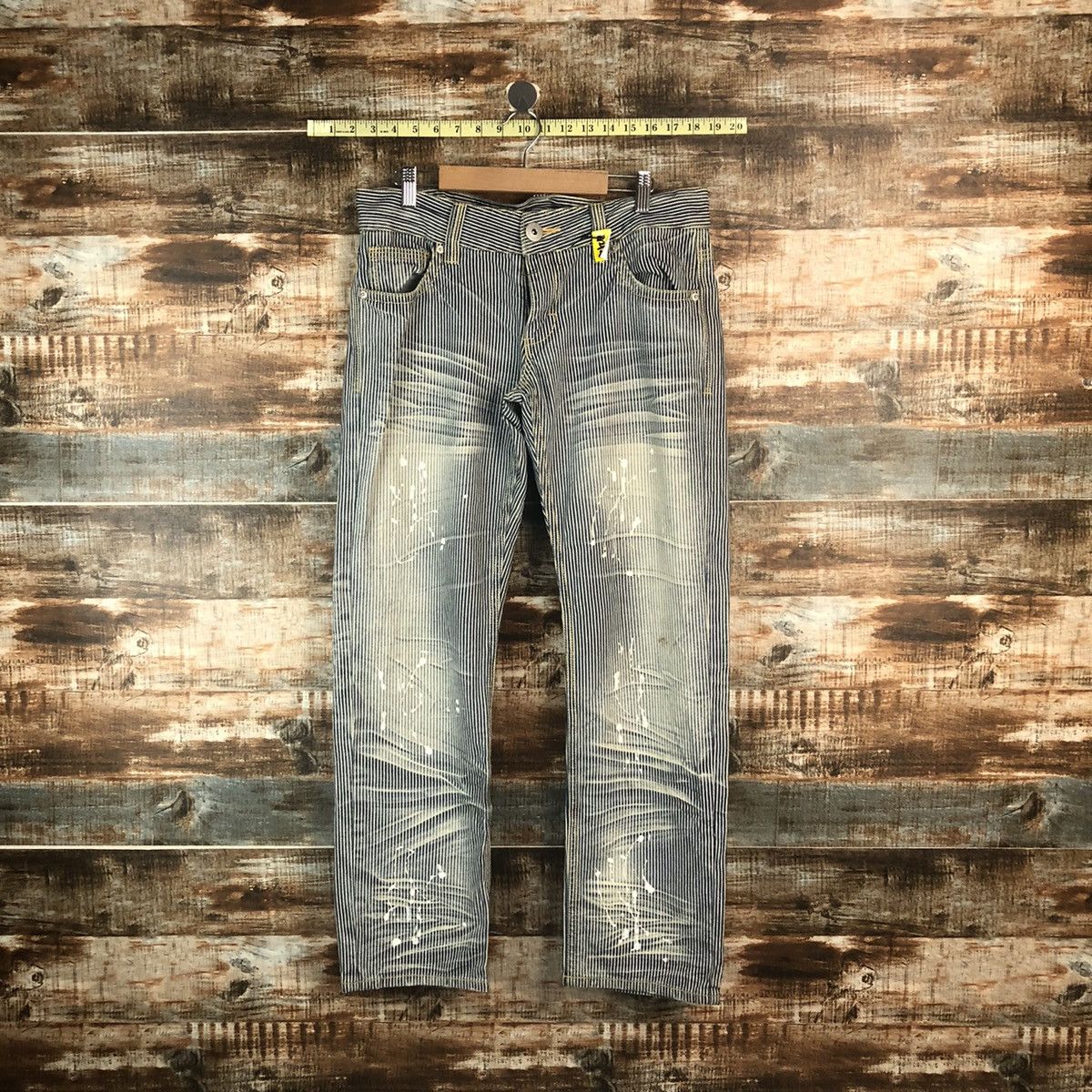 Japanese Brand Japanese Brand vintage tactical Stripe White Pants #A2121 Size US 32 / EU 48 - 1 Thumbnail
