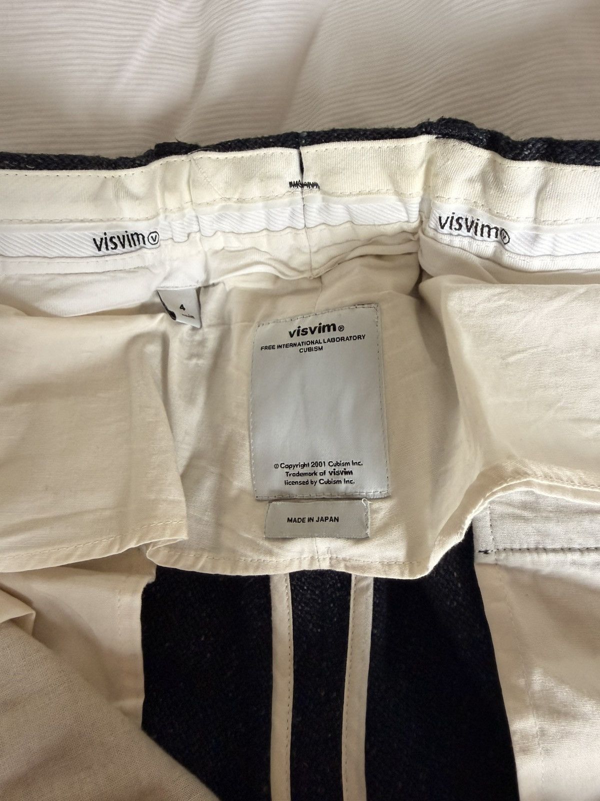 Visvim Visvim navy tweed wool cropped pants Size US 34 / EU 50 - 3 Thumbnail