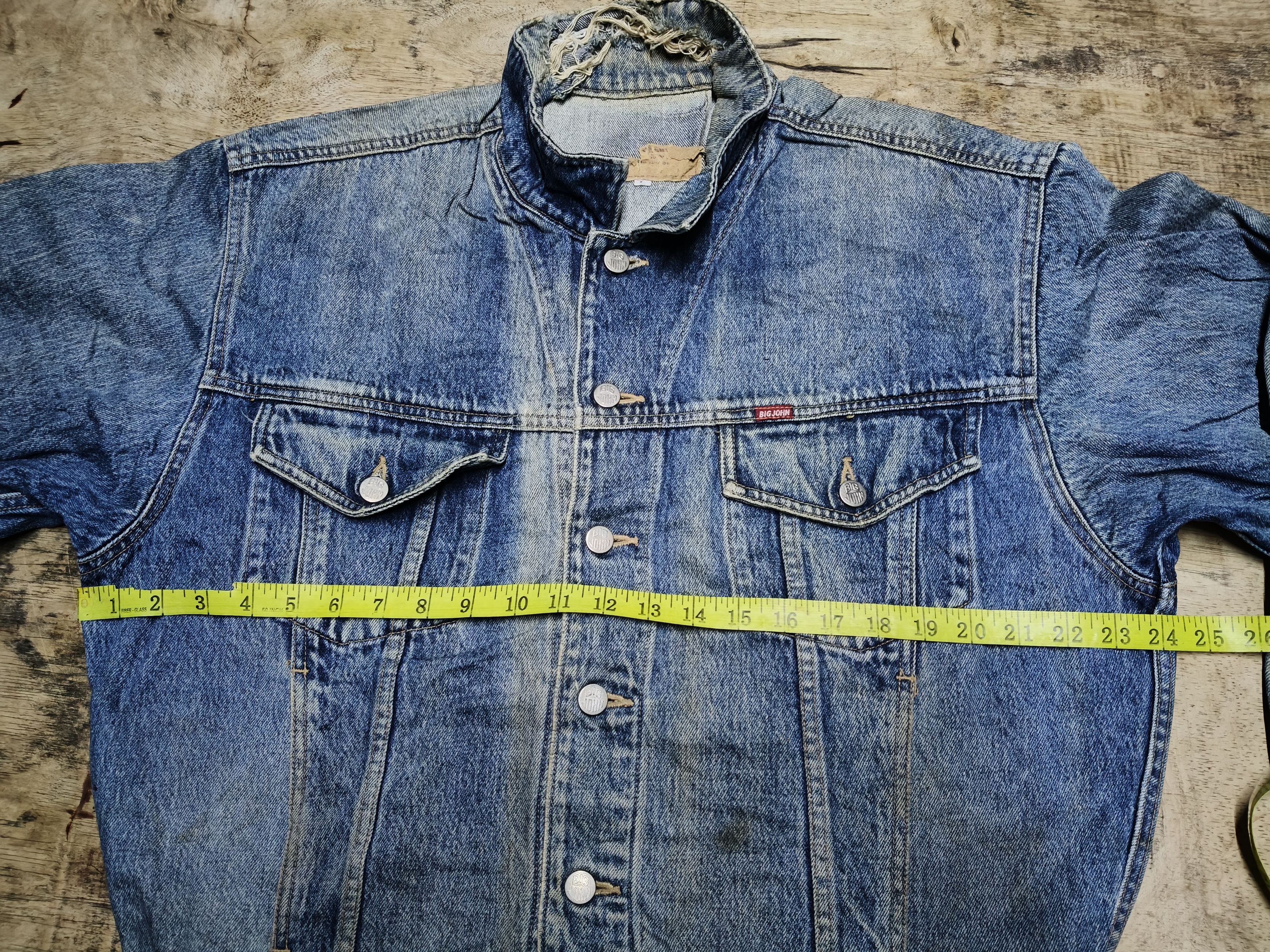 Big John Vintage Big John Distressed Denim Jacket Size US L / EU 52-54 / 3 - 14 Thumbnail
