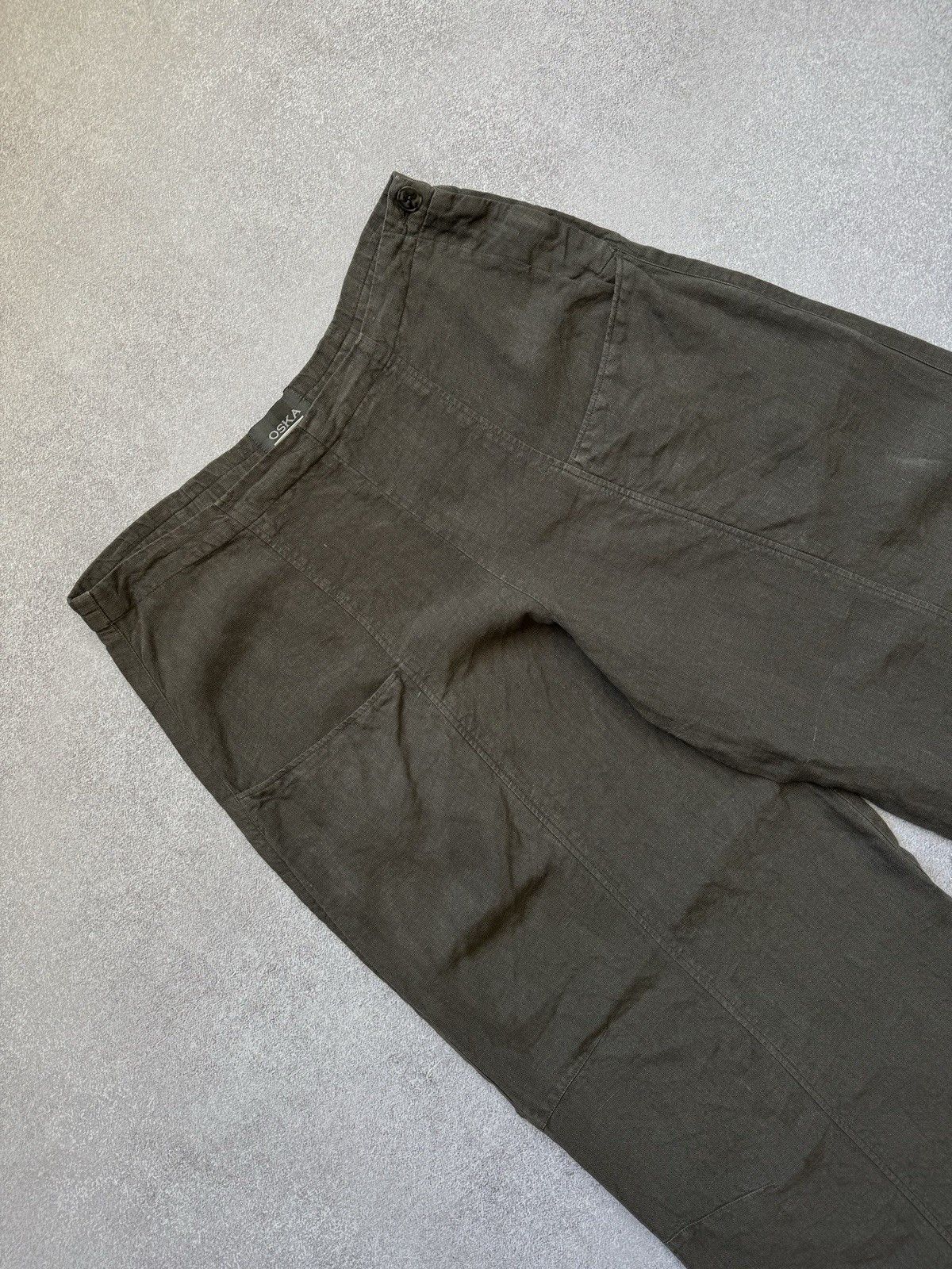 OSKA Oska Linen Woman Japanese Parachute Wide Leg Pants Size 3 Size 32" / US 10 / IT 46 - 3 Thumbnail
