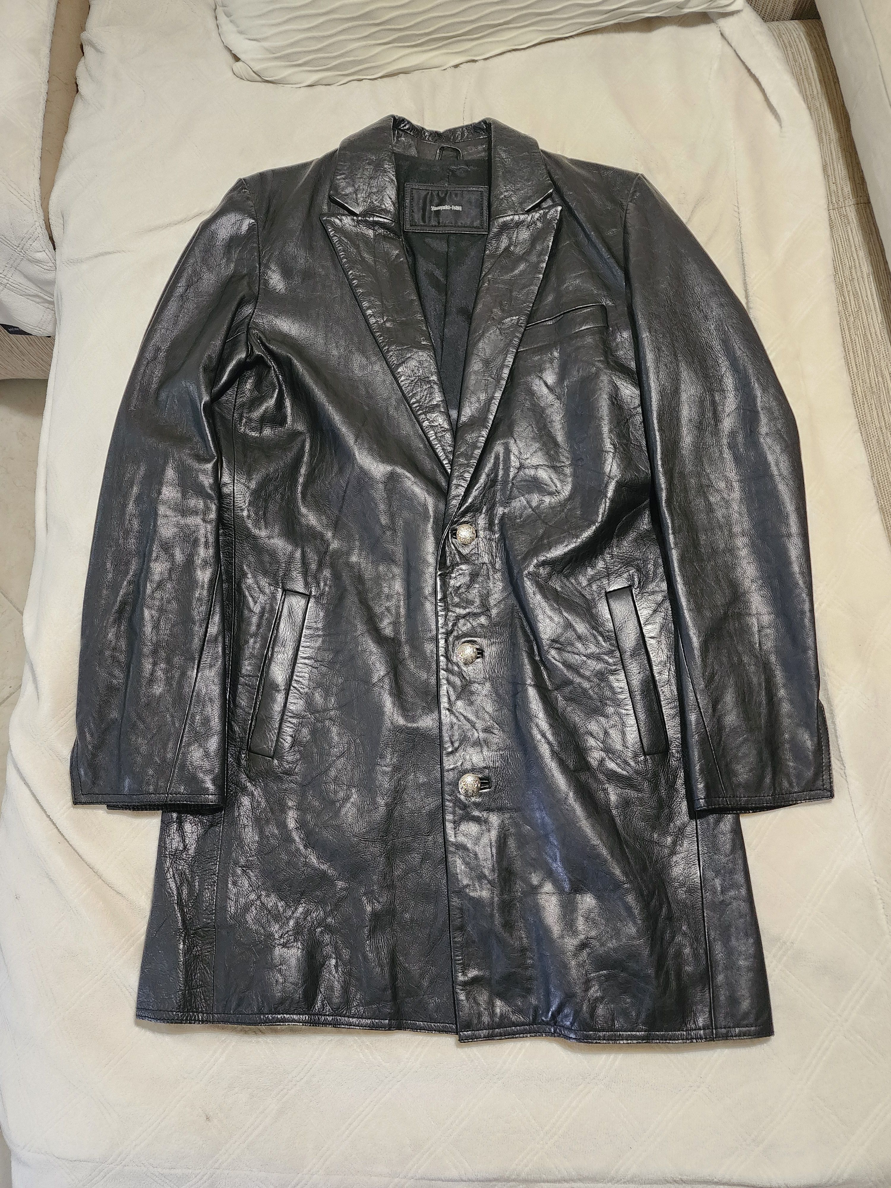 Yasuyuki Ishii Yasuyuki Ishii Cow Leather Coat Size US M / EU 48-50 / 2 - 1 Thumbnail
