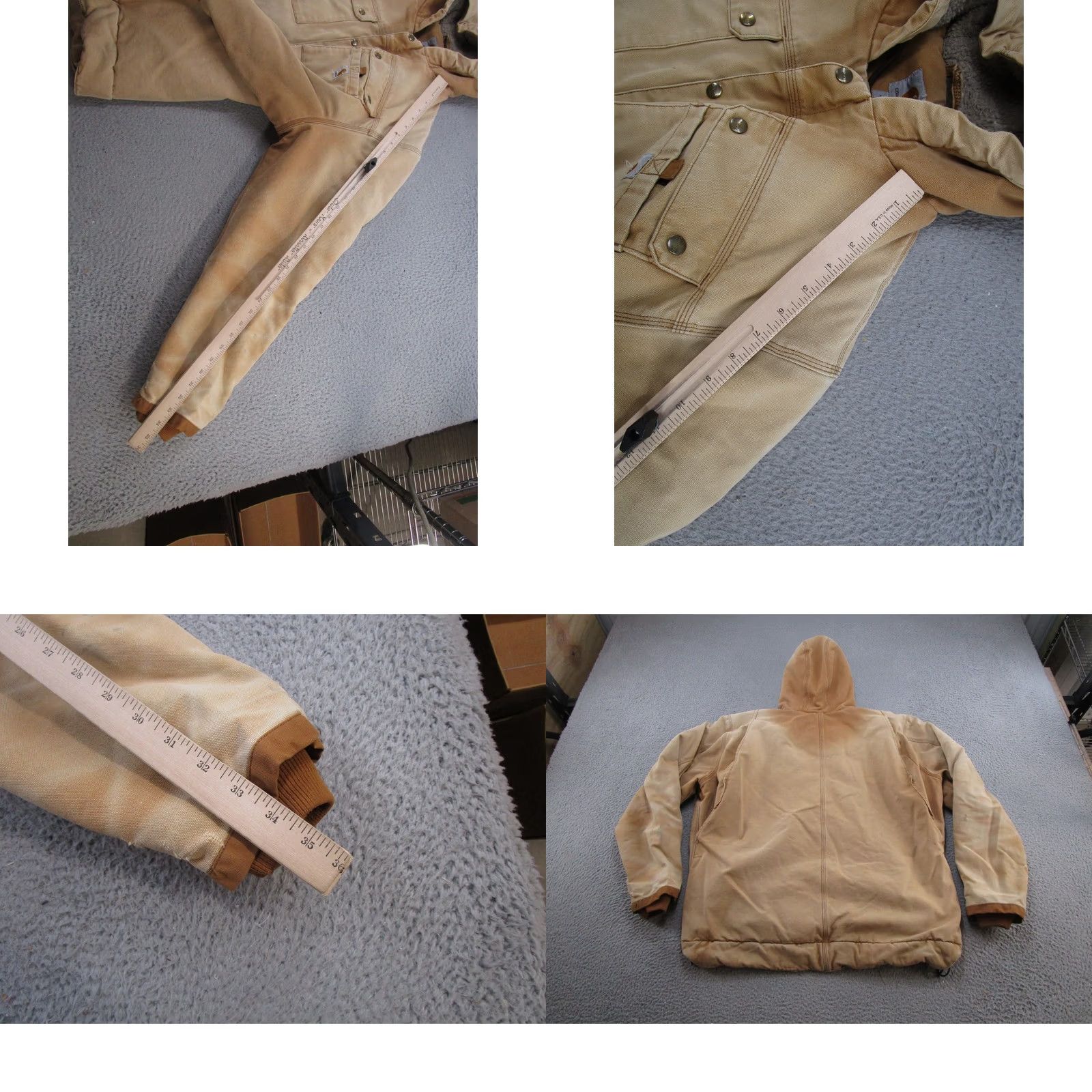 Carhartt Carhartt Jacket Hooded Work Jacket Brown 2XLT Lined Heavyweight Sherpa Carhartt Blanket Lined Mens Cashmere Outdoors N/A Size US XXL / EU 58 / 5 - 8 Thumbnail