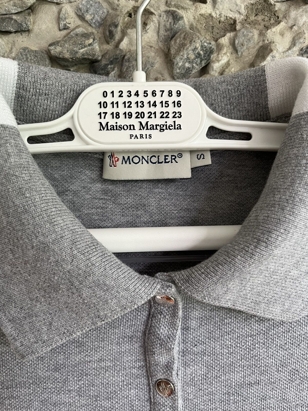 Moncler Women’s Moncler Grey Polo Shirt Maglia Polo Manica Corta Size S / US 4 / IT 40 - 5 Thumbnail