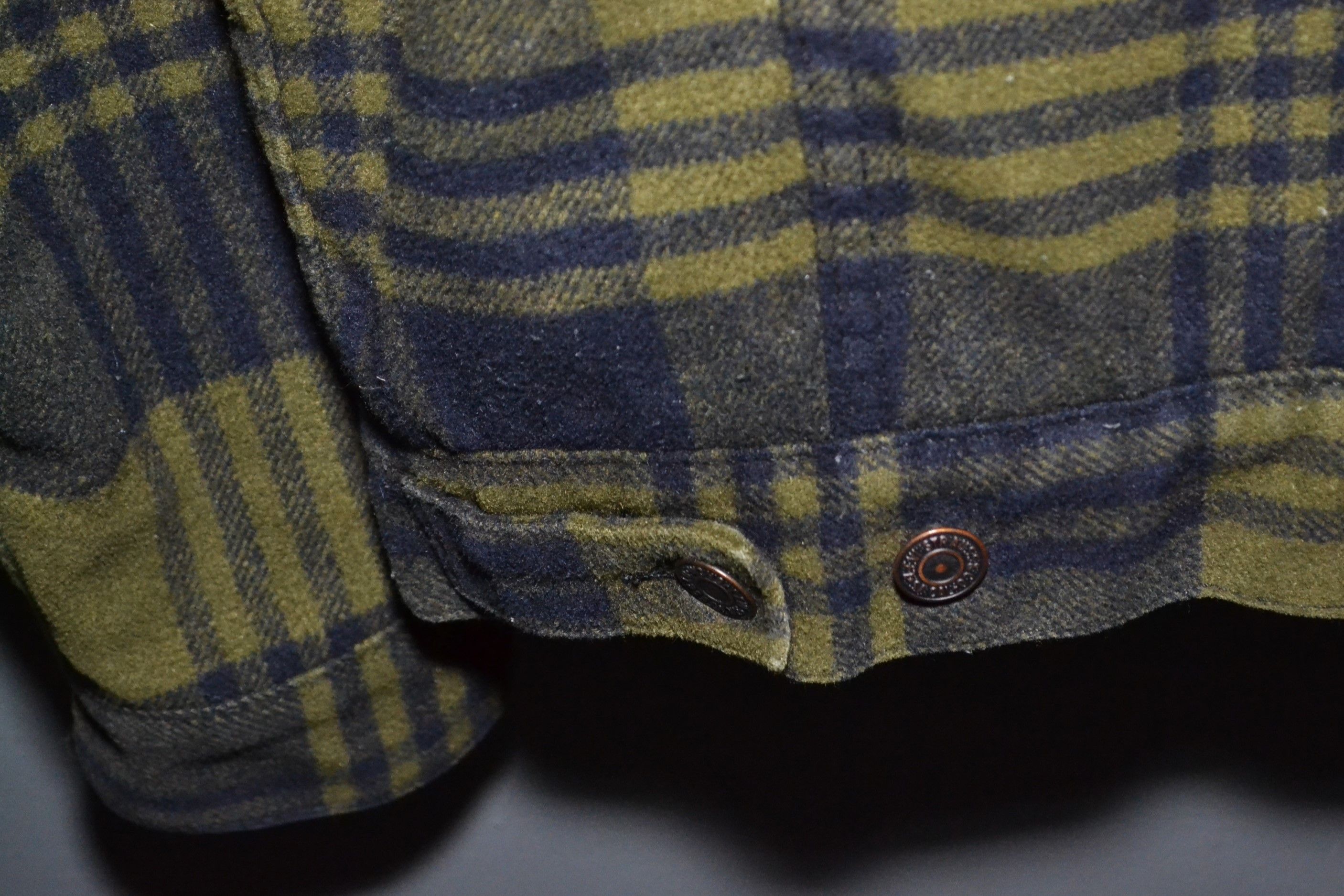 Levi's Levi's Sherpa Trucker Jacket Green Small Check Size US S / EU 44-46 / 1 - 8 Thumbnail