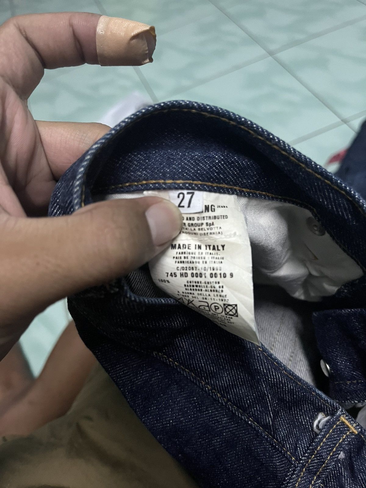Designer × Helmut Lang × If Six Was Nine Helmut Lung Classic raw Denim Italian Cut Size US 29 - 10 Thumbnail