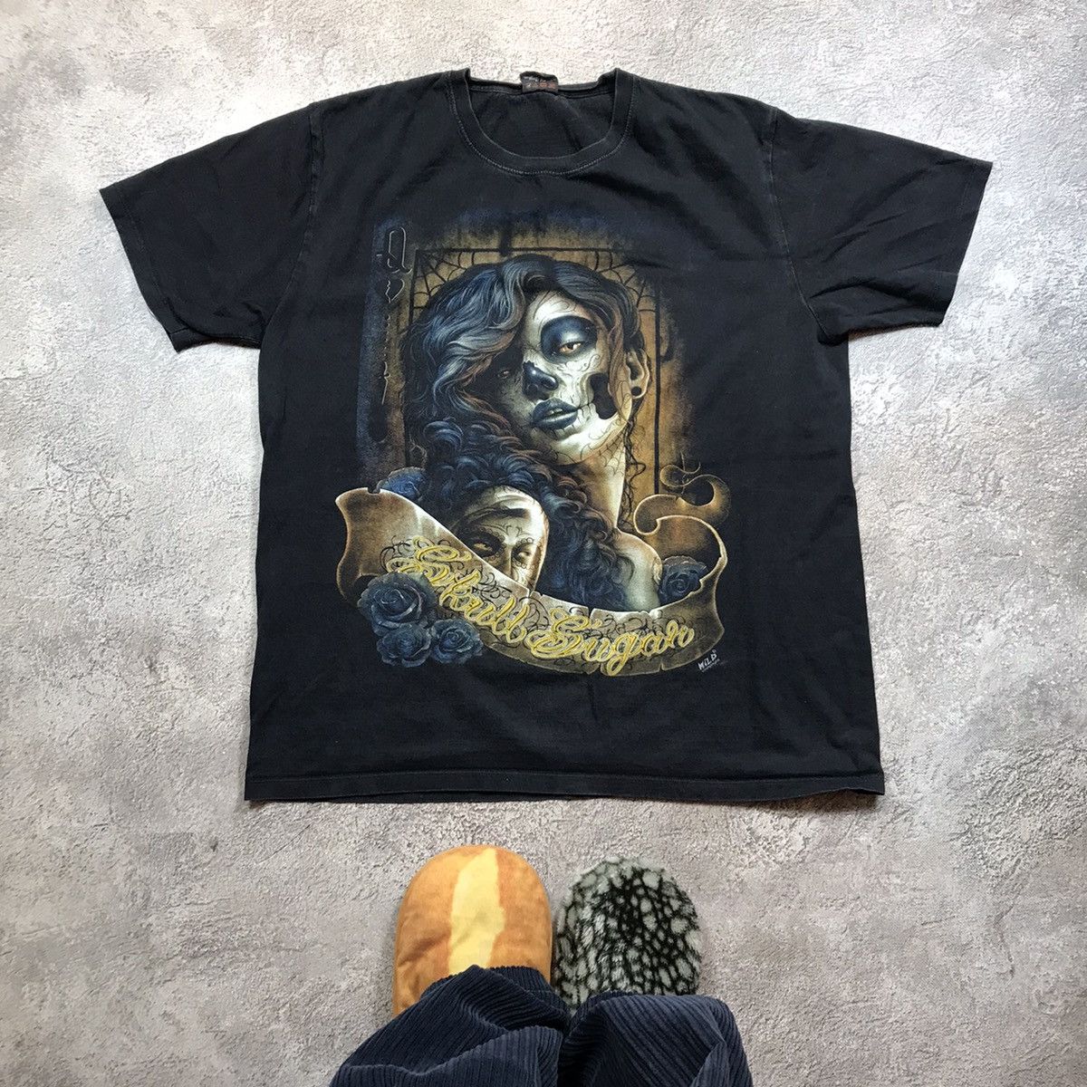 Vintage Vintage Y2K Graphic Tee Skull Horror Dark Aesthetic Skate XL Size US XL / EU 56 / 4 - 1 Thumbnail