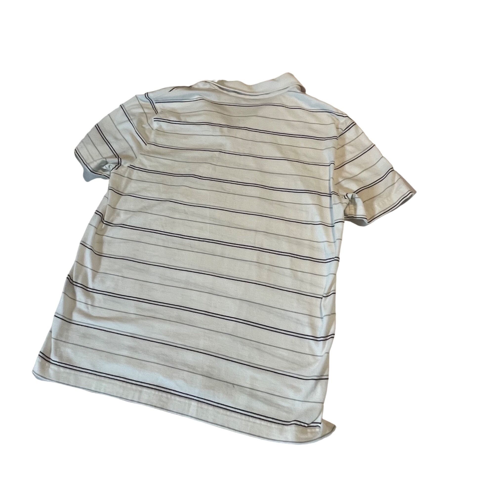 Apt. 9 APT. 9 Men's Striped Polo Shirt M White & Black 100% Cotton Size US M / EU 48-50 / 2 - 2 Thumbnail