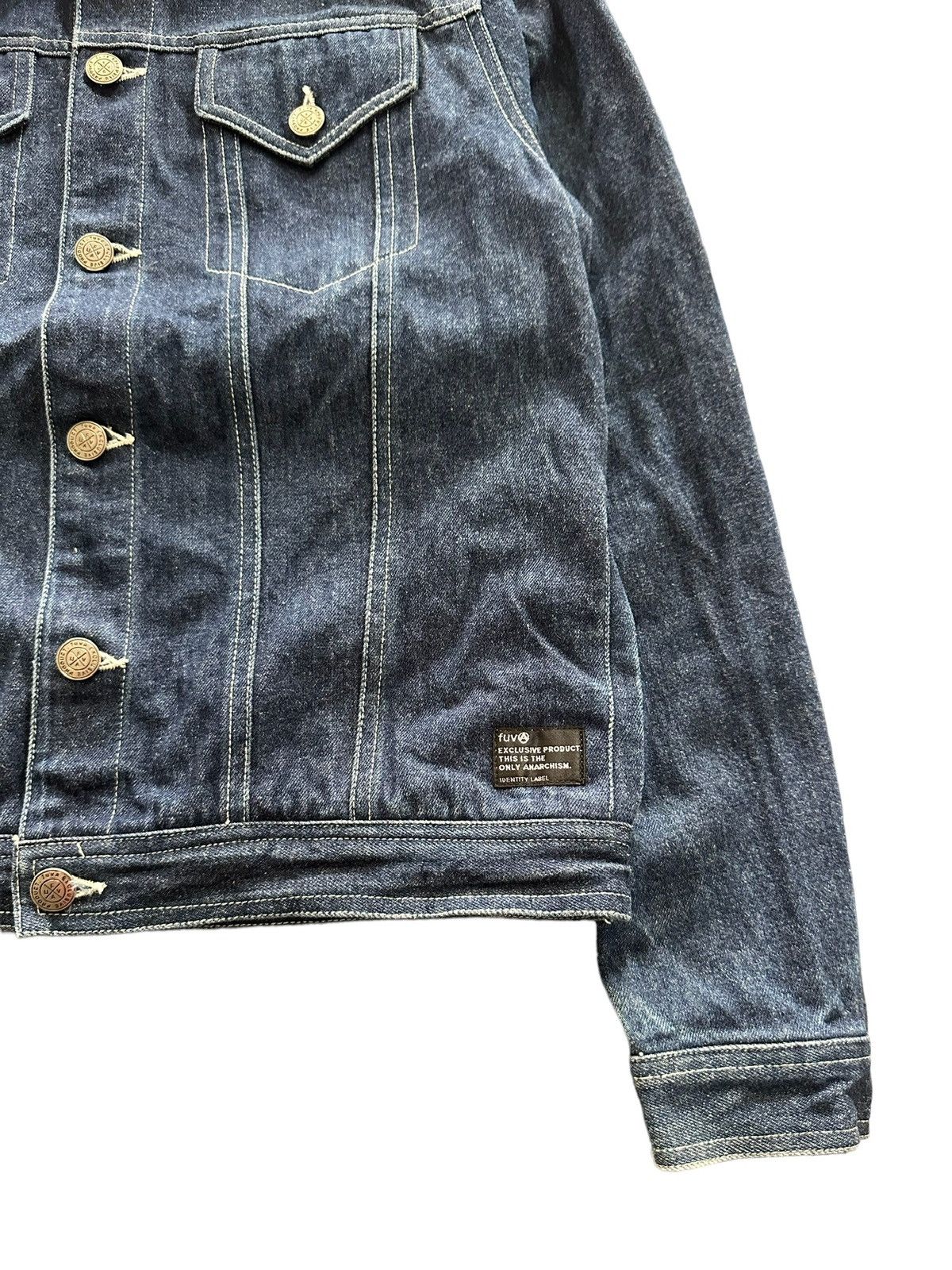 PEEL&LIFT Y2k FUVA Anarchism trucker denim jacket Size US M / EU 48-50 / 2 - 14 Thumbnail