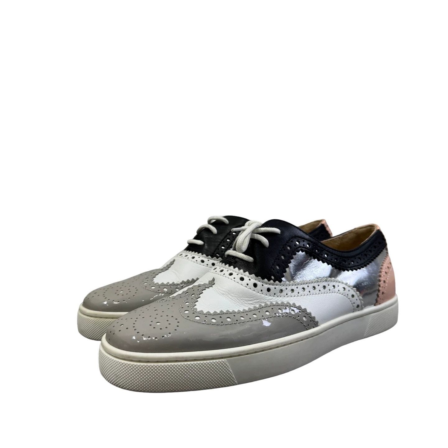 Christian Louboutin Christian Louboutin Multi-Color Brogue Sneakers 40.5 Size US 7.5 / EU 40-41 - 1 Thumbnail