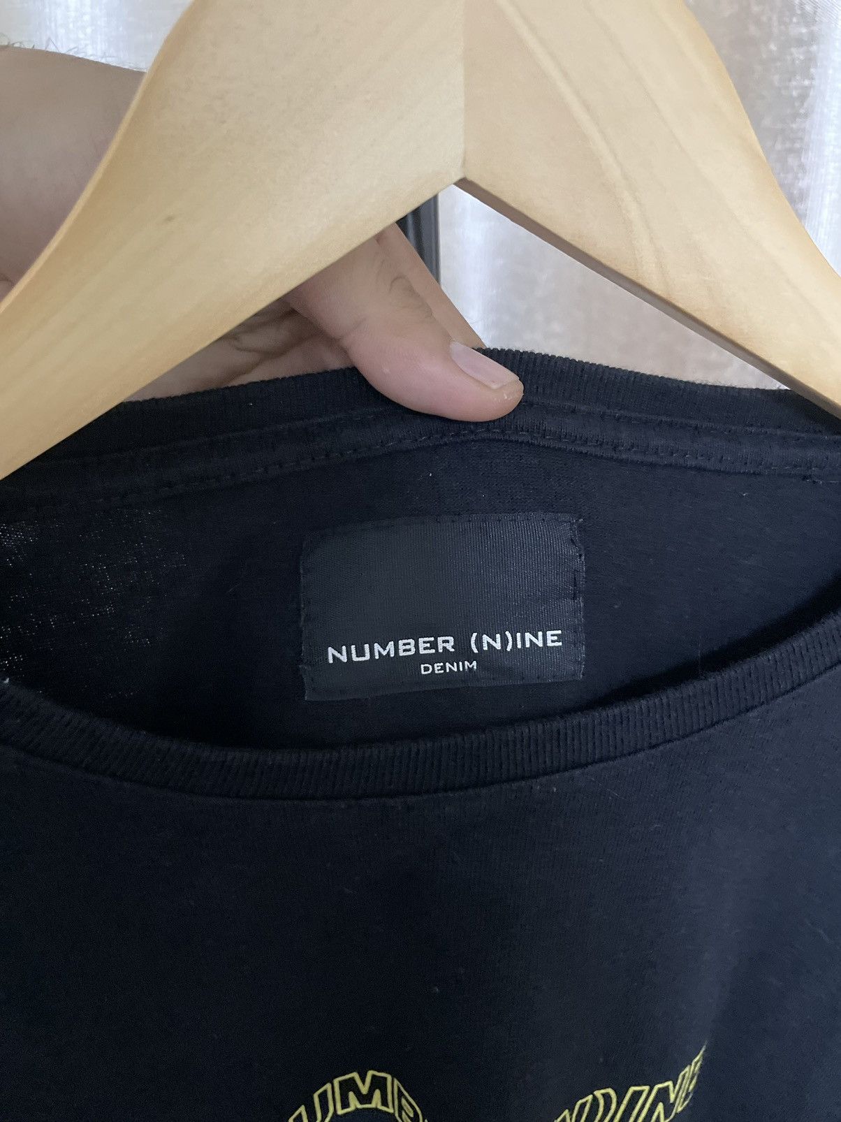 Japanese Brand × Number (N)ine NUMBER(N)INE CENTER LOGO LONG SLEEVE TEE Size US L / EU 52-54 / 3 - 6 Thumbnail