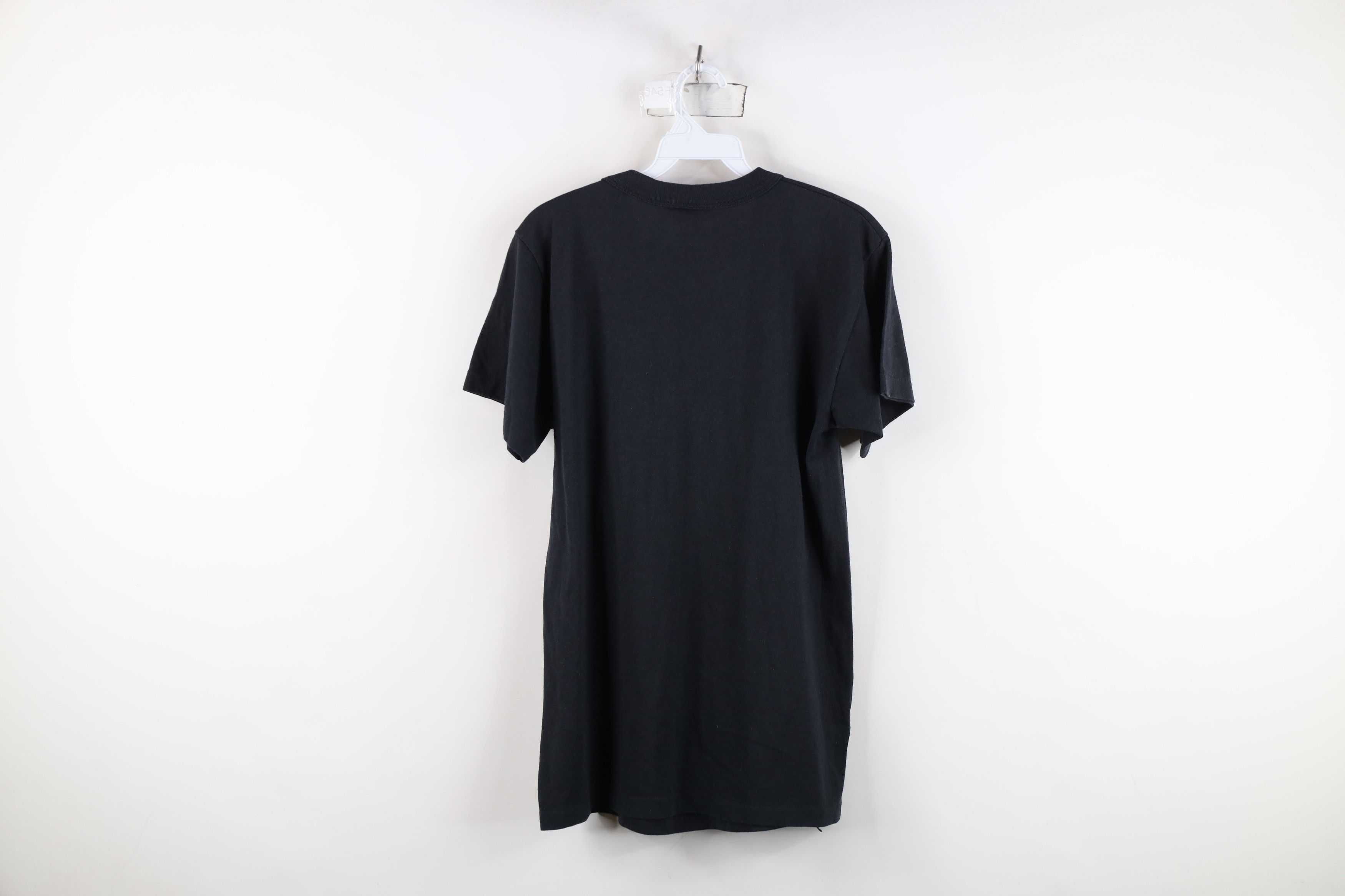 Vintage Vintage 70s Streetwear Thin Short Sleeve T-Shirt Black USA Size US M / EU 48-50 / 2 - 9 Thumbnail