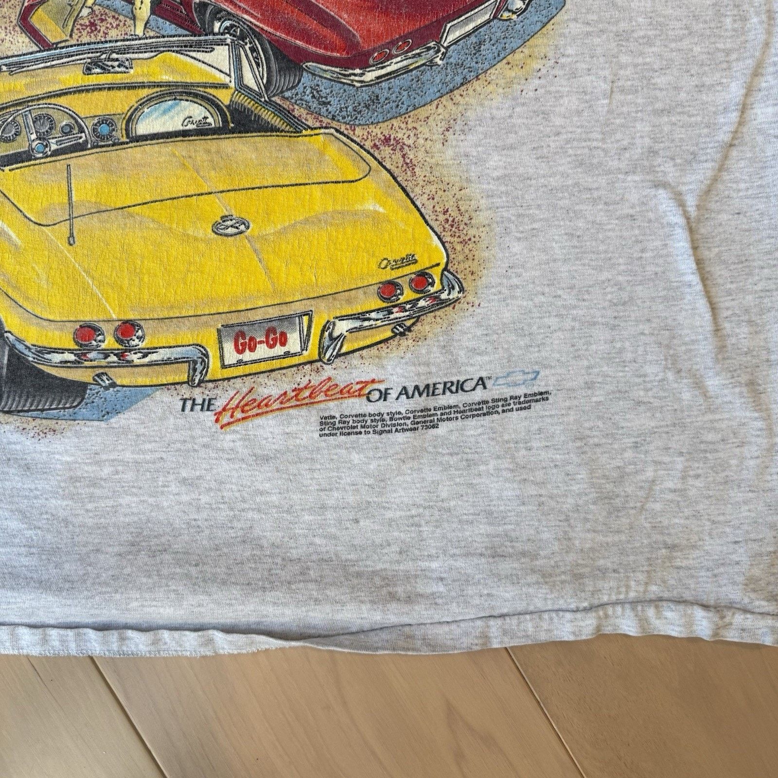 Vintage Vintage Chevrolet Corvette Shirt XL Gray 90s Made USA SSI Size US XL / EU 56 / 4 - 7 Thumbnail