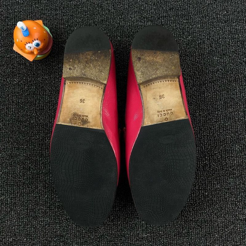 Gucci Gucci Leather Slip-On Loafers for Women -2508 Size US 6 / IT 36 - 6 Thumbnail