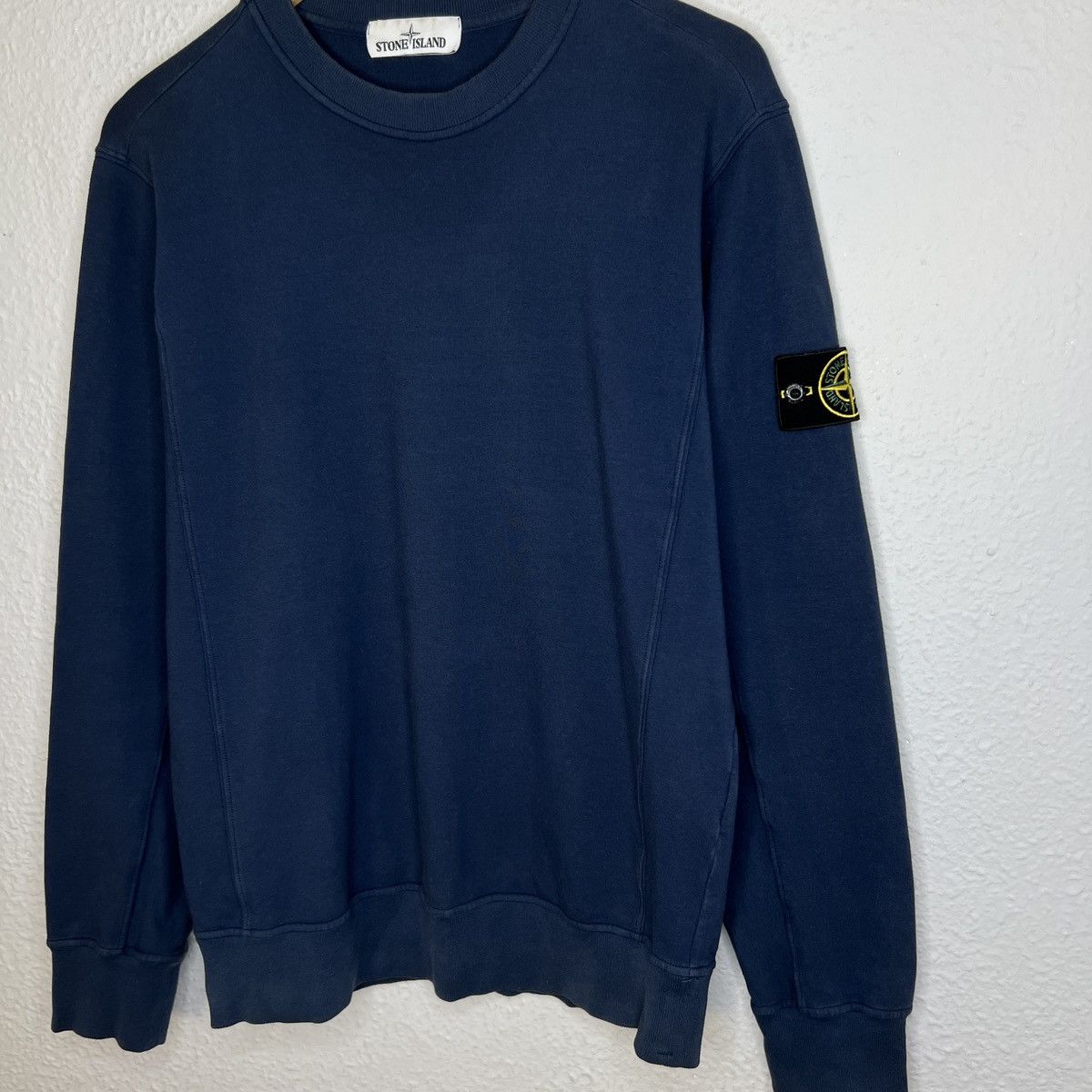Stone Island Stone Island Sweatshirt Crewneck Blue Navy Badge Patch Size US M / EU 48-50 / 2 - 3 Thumbnail