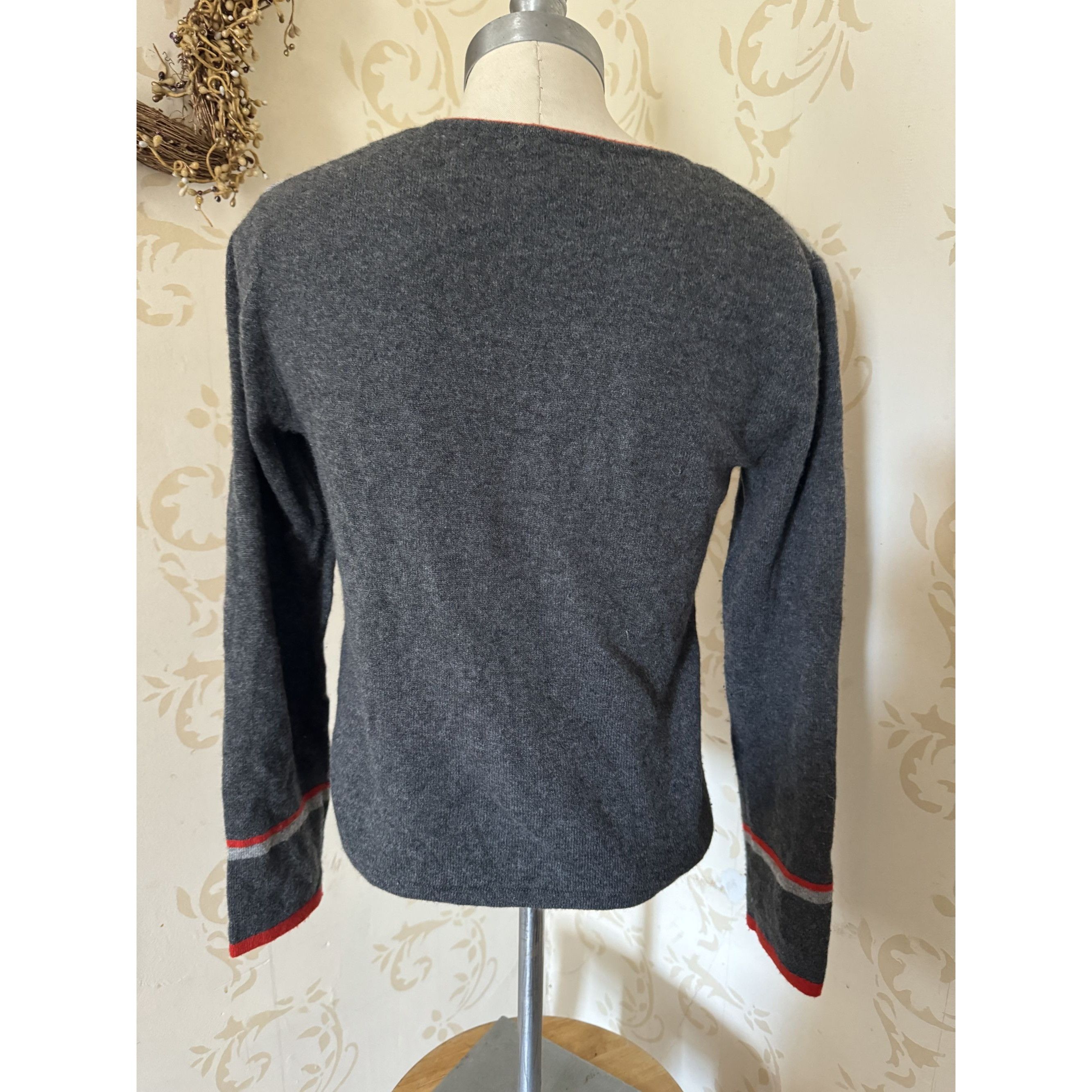 Vintage Lauren Hansen 100% Cashmere Argyle Cardigan Sweater Ladies S Size S / US 4 / IT 40 - 3 Thumbnail
