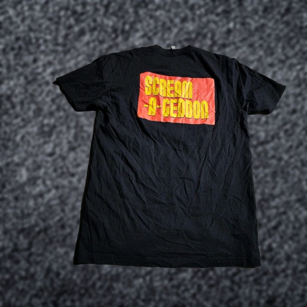 Next Level Next Level T-Shirt Adult L Scream-A-Geddon Clown Pixel Halloween Black Short Sleeve Crew Neck Horror Mens Size US L / EU 52-54 / 3 - 1 Thumbnail