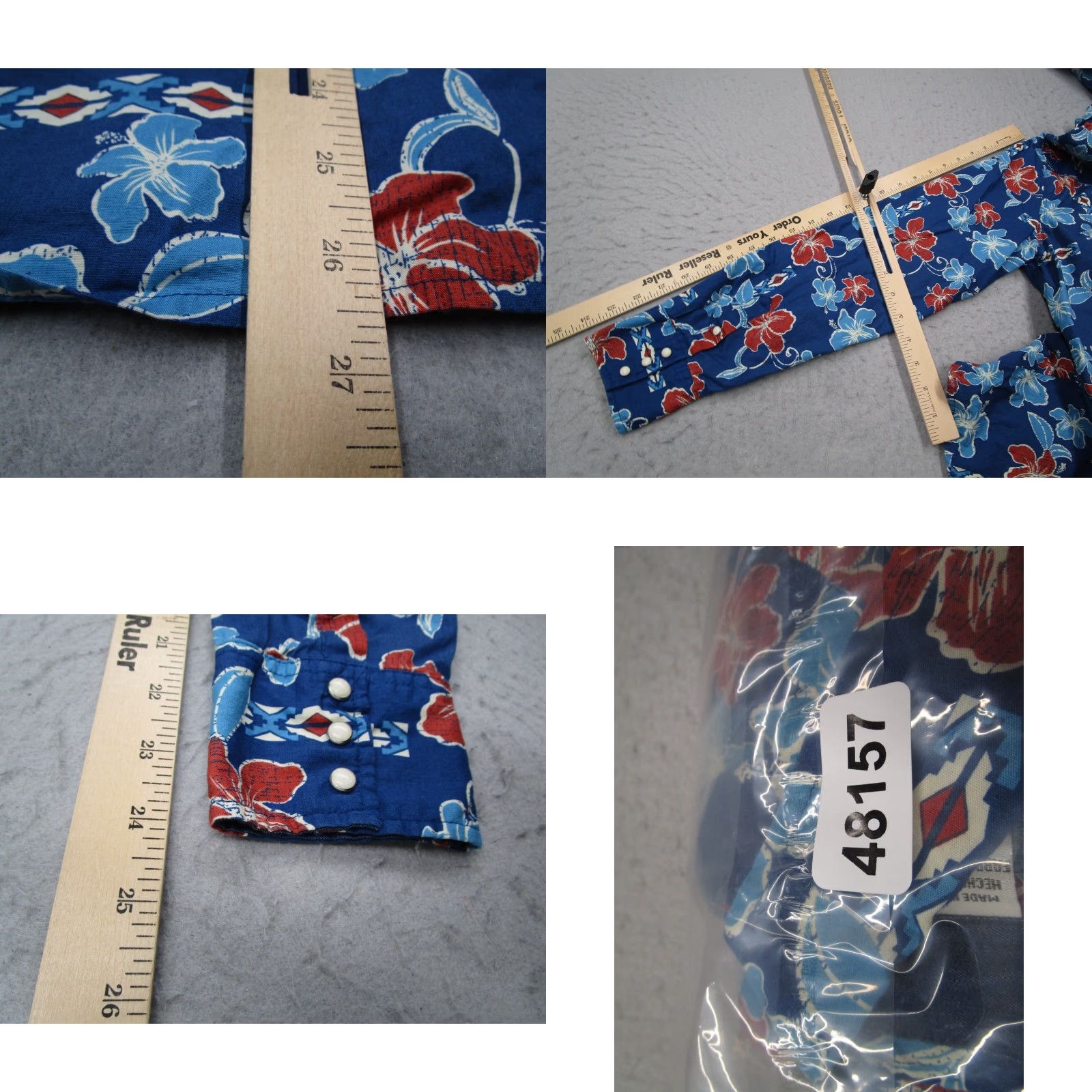 Roper VINTAGE Roper Women's Long Sleeve Button-Up Shirt Casual Western Floral Aztec Cotton Size L Blue Size L / US 10 / IT 46 - 8 Thumbnail