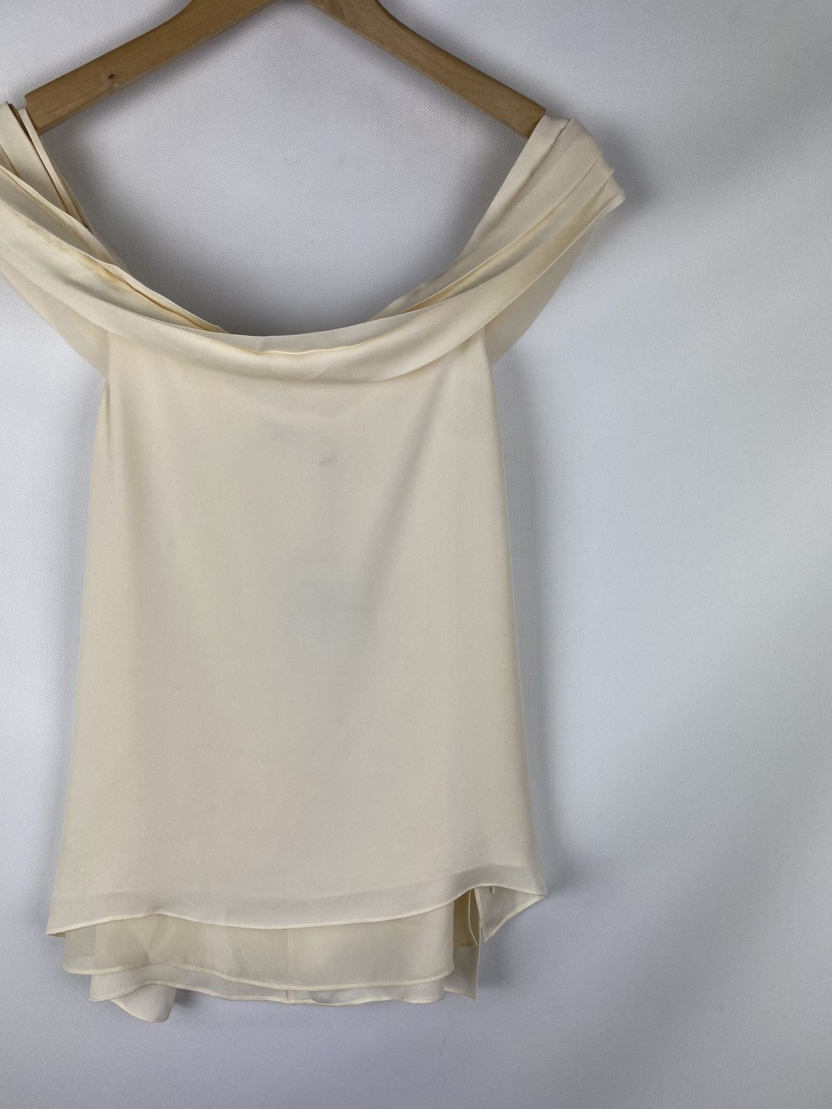 T by Alexander Wang BNWT! T Alexander Wang Pleated Shoulder silk top t shirt Size M / US 6-8 / IT 42-44 - 4 Thumbnail