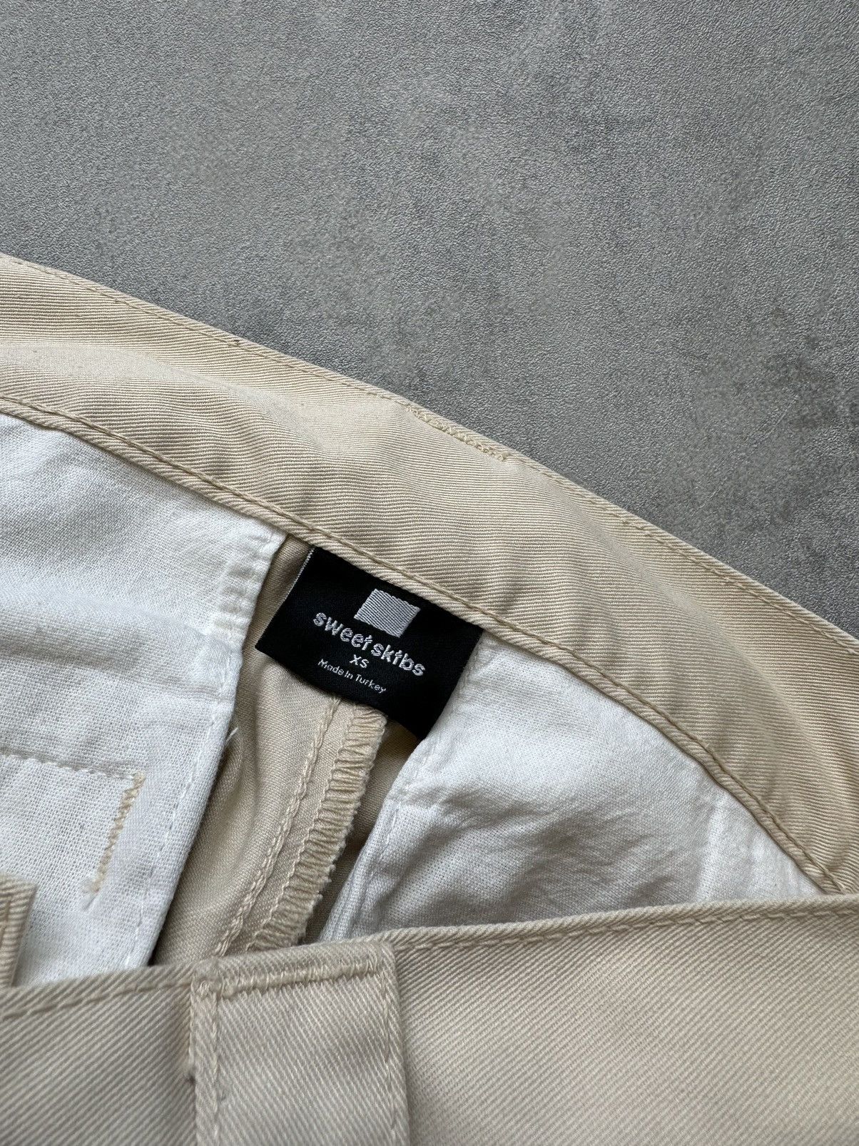 Designer × Japanese Brand Sweet SKTBS chinos beige Baggy pants Womens size XS Size 24" / US 00 / IT 34 - 8 Thumbnail