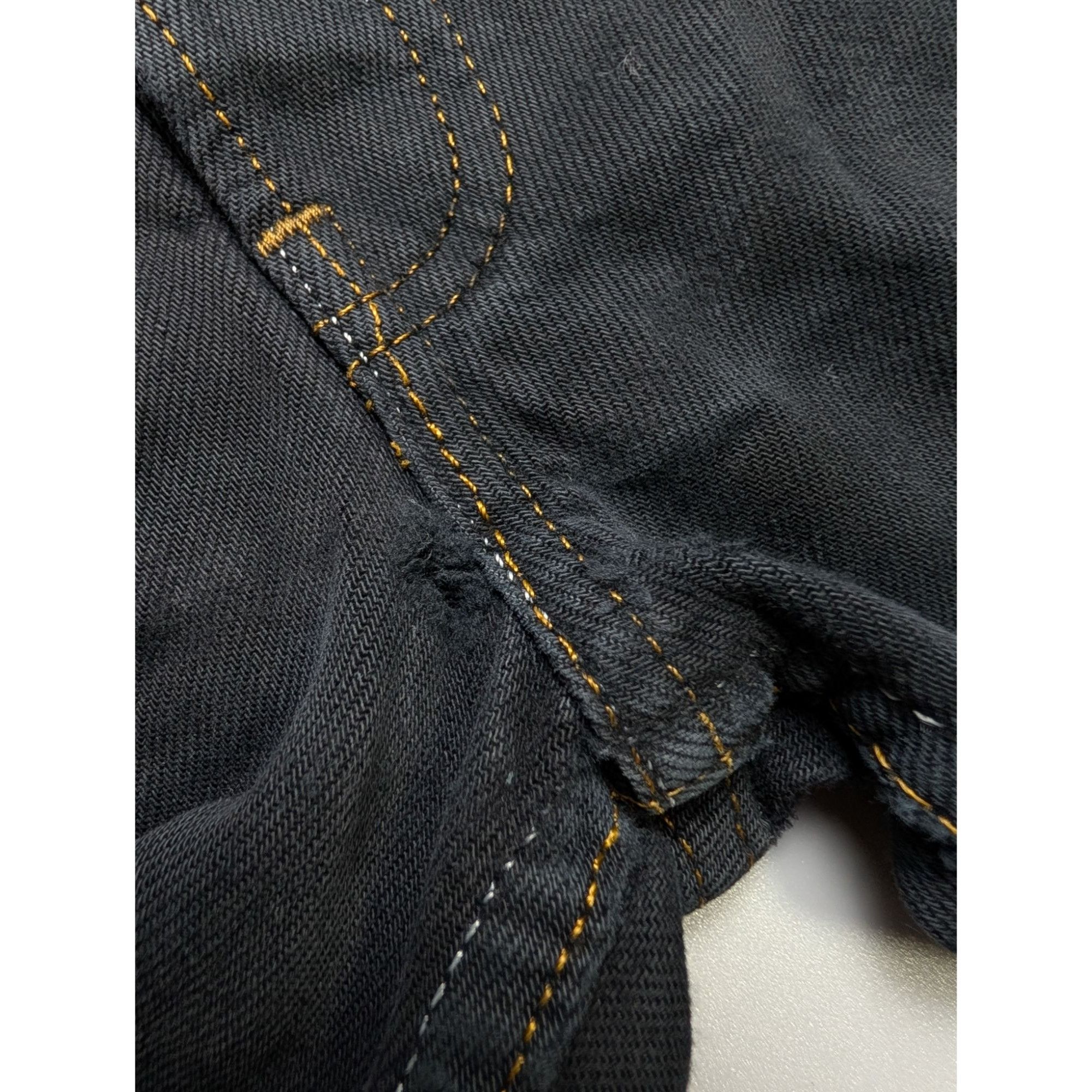 Levi's Levi's 501 Rework by Blackyoto Black Denim Jeans (Y1075) Size US 32 / EU 48 - 18 Thumbnail
