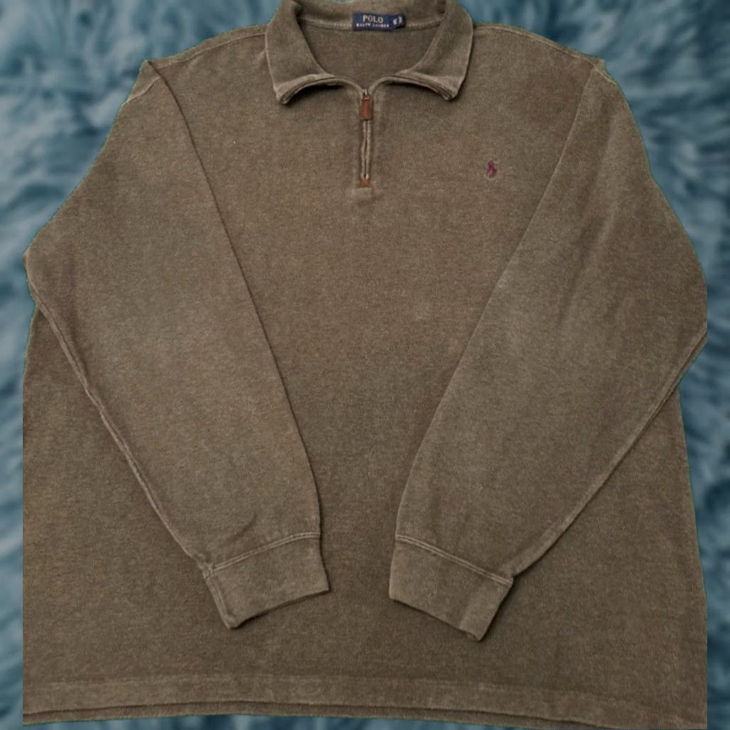 Polo Ralph Lauren Polo Ralph Lauren Sweater Mens Size 2XL T Tall 1/4 Zip Quarter Zip Pullover Size US XXL / EU 58 / 5 - 1 Thumbnail