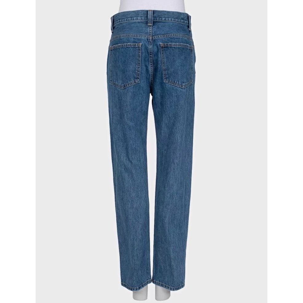 KHAITE Khaite Blue Straight Fit Jeans - Size W26/M Size 26" / US 2 / IT 38 - 3 Thumbnail