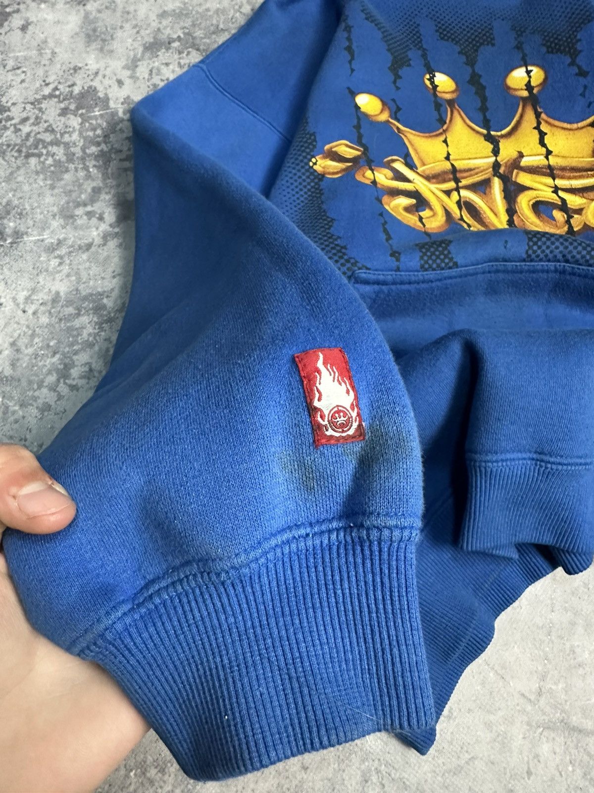 JNCO Vintage Y2K JNCO jeans crown blue hoodie sweatshirt Size US XL / EU 56 / 4 - 8 Thumbnail