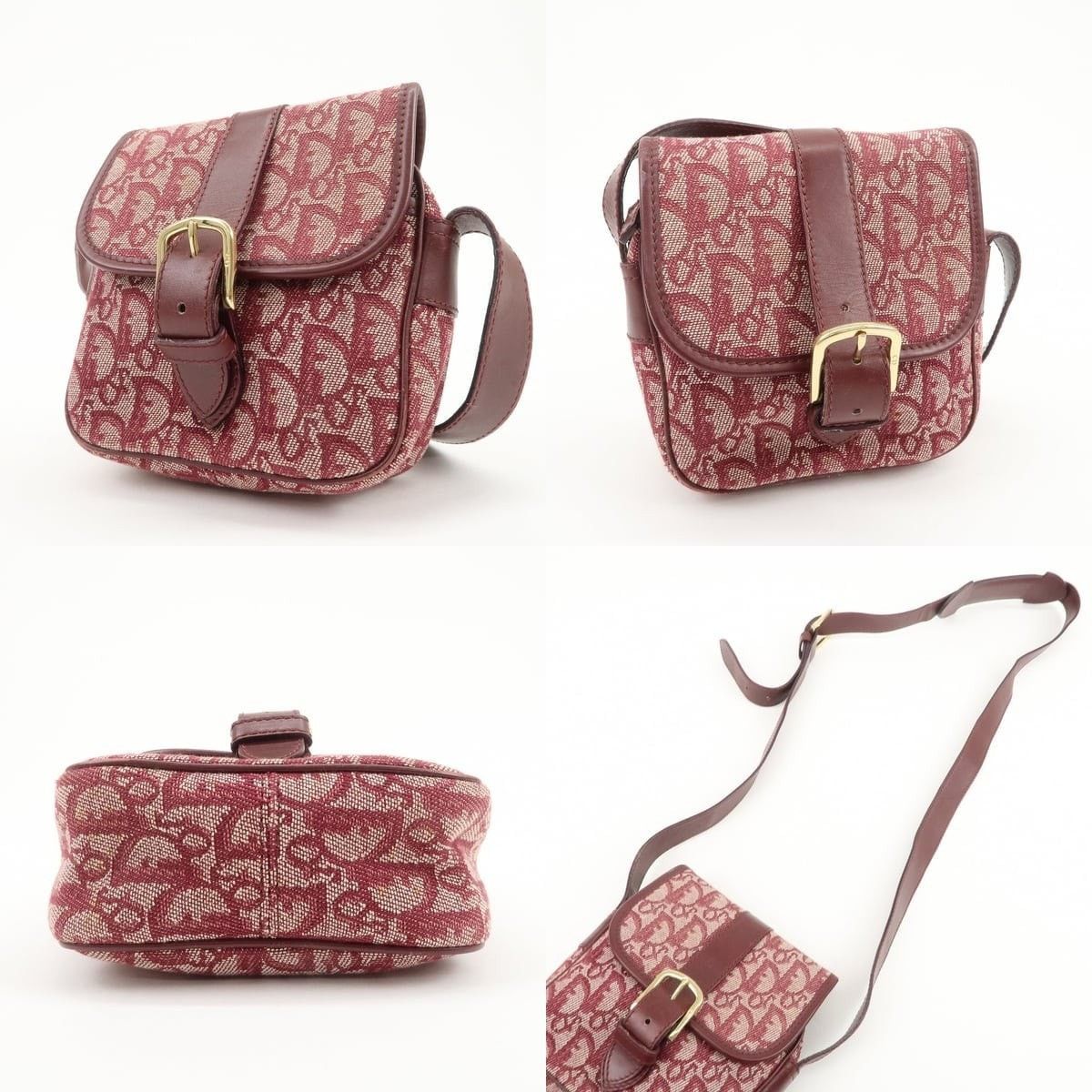 Christian Dior Monsieur Christian Dior Trotter Jacquard Leather Shoulder Bag Size ONE SIZE - 3 Thumbnail