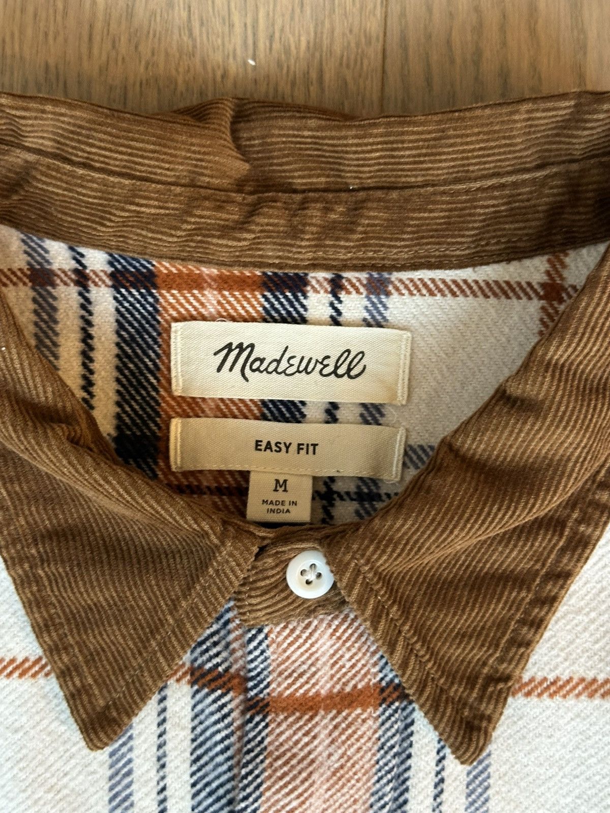 Madewell Contrast Collar Heavy Flannel Shirt Size US M / EU 48-50 / 2 - 2 Thumbnail