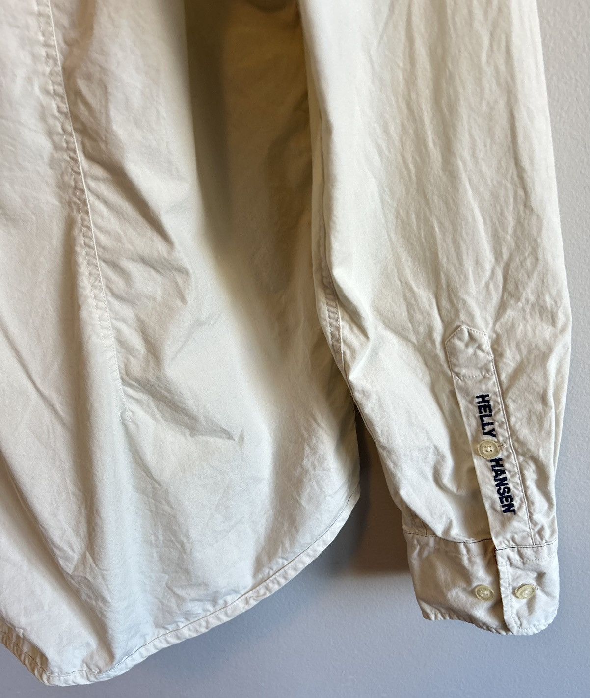 Helly Hansen Vintage 90s Helly Hansen Mens Beige Collared Button Shirt Size US XL / EU 56 / 4 - 8 Thumbnail