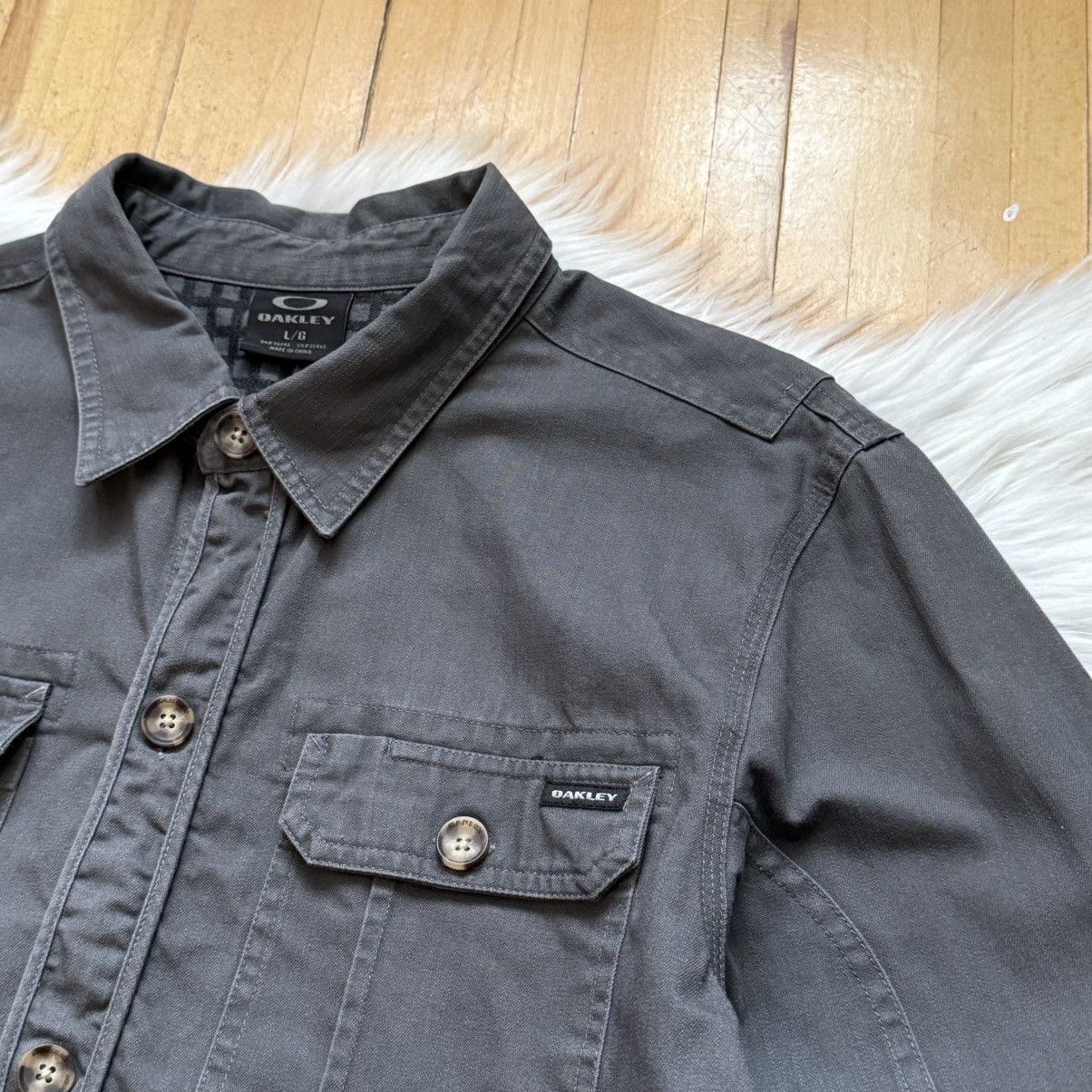 Oakley 📌 Vintage Oakley 00s Crazy Overshirt Jacket Size US L / EU 52-54 / 3 - 3 Thumbnail