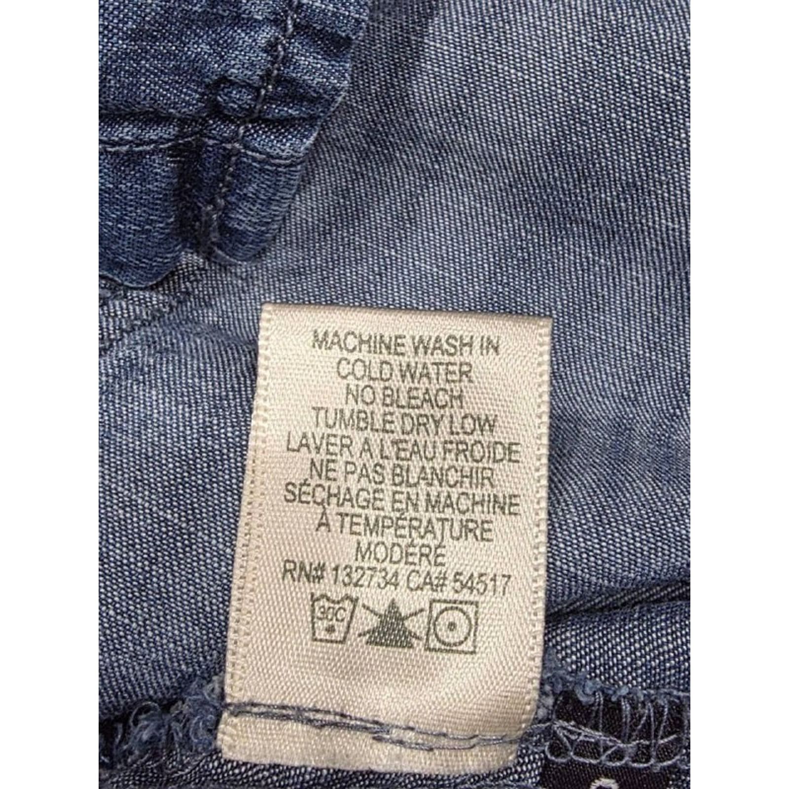 Anthropologie Anthropologie Cloth Sleeve Denim Shirt Blue Small A003199 Size S / US 4 / IT 40 - 6 Thumbnail