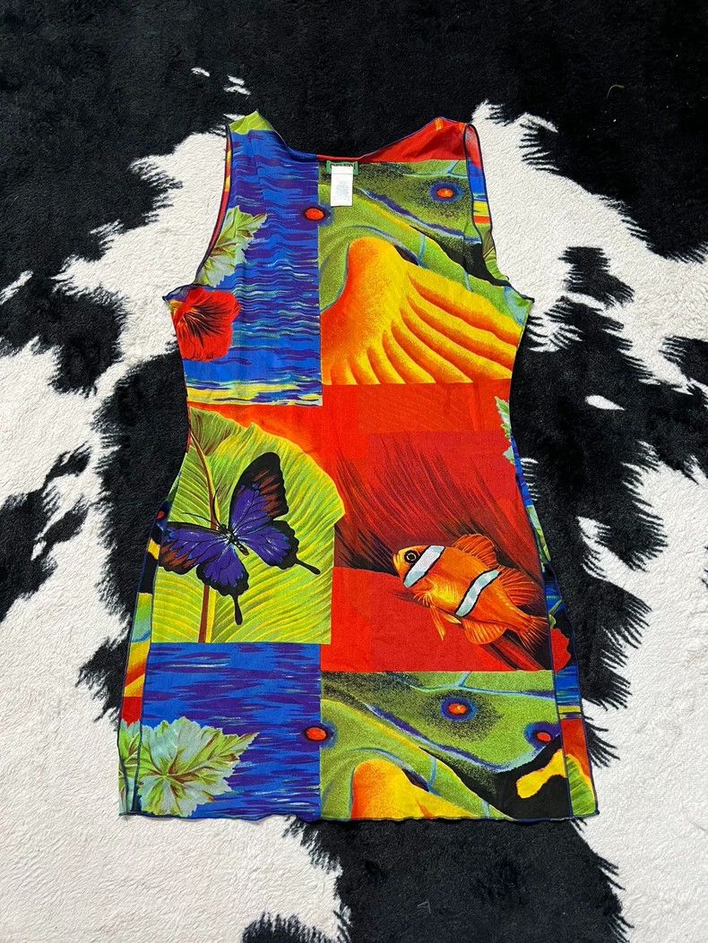 Kenzo KENZO Butterfly goldfish flower print flowers grow forked Size S / US 4 / IT 40 - 5 Thumbnail