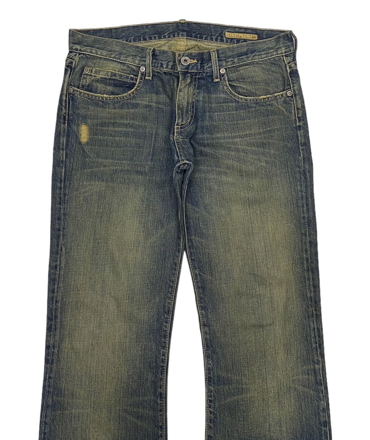 If Six Was Nine 🔥CHIP & PEPPER RUSTY MUD WASH DENIM FLARE JEANS Size 32" / US 10 / IT 46 - 5 Thumbnail