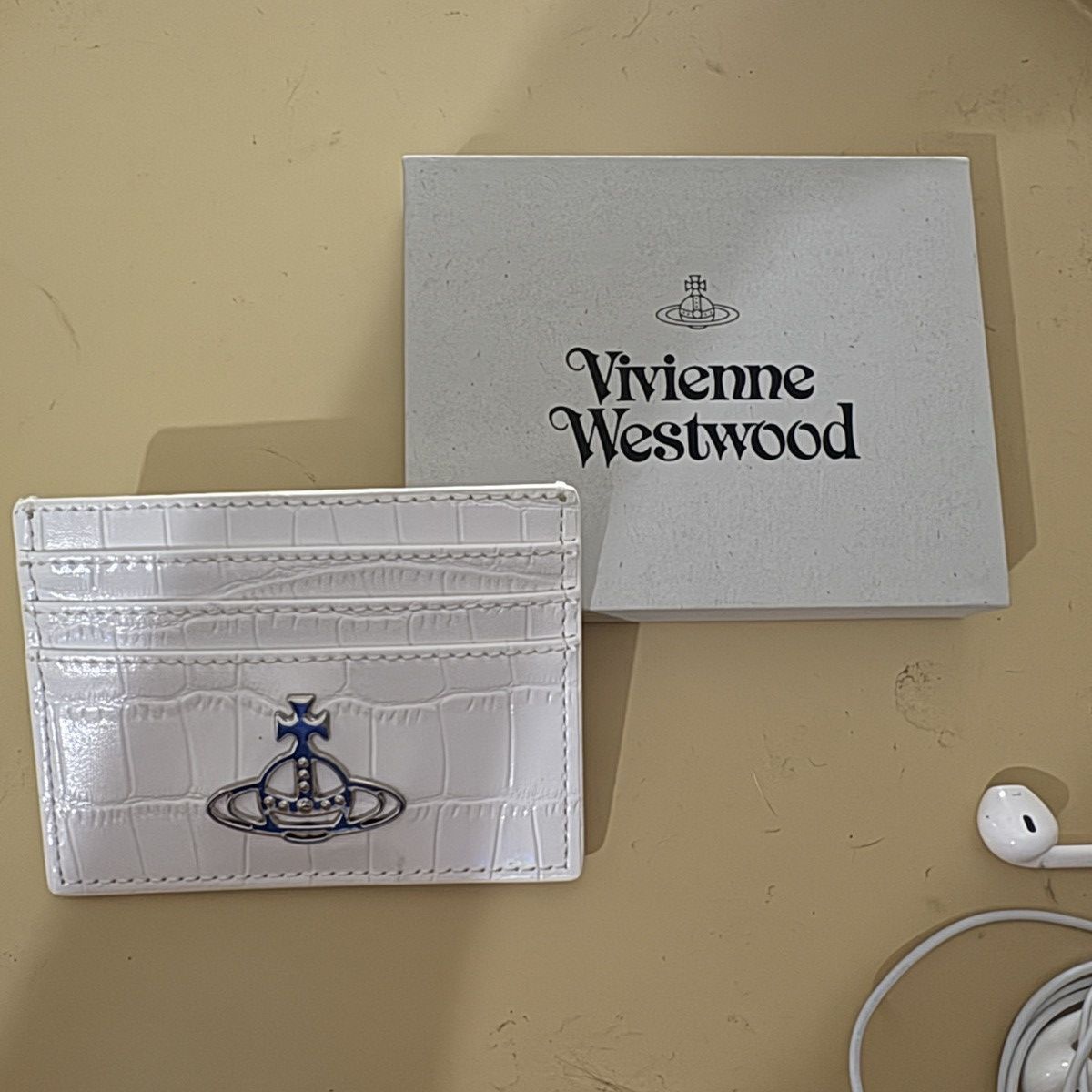 Vivienne Westwood vivienne westwood white leather and silver cardholder Size ONE SIZE - 1 Thumbnail