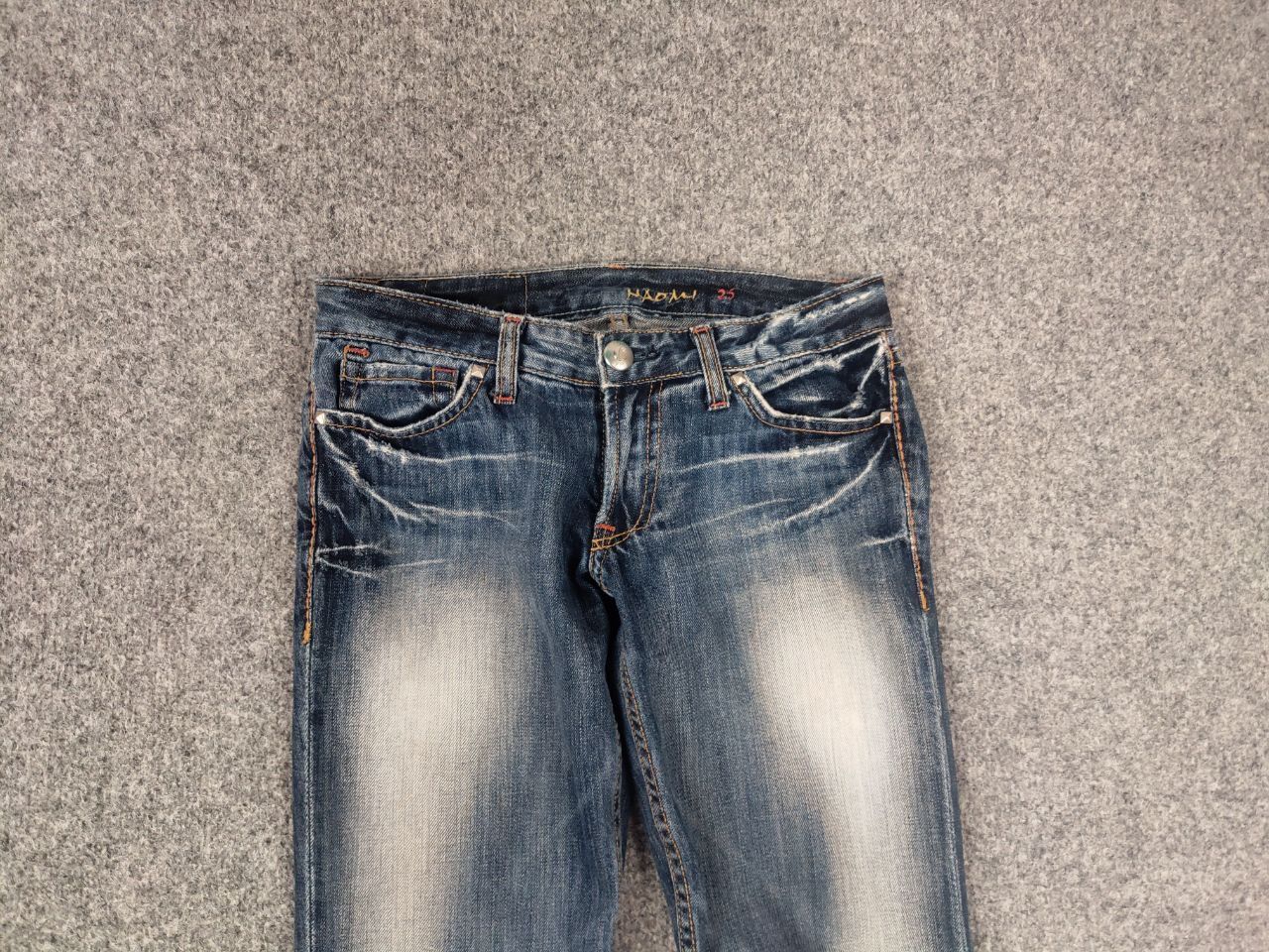 Japanese Brand Vintage Coil Y2K Style Opium Flared Distressed denim Jeans Size 26" / US 2 / IT 38 - 8 Thumbnail