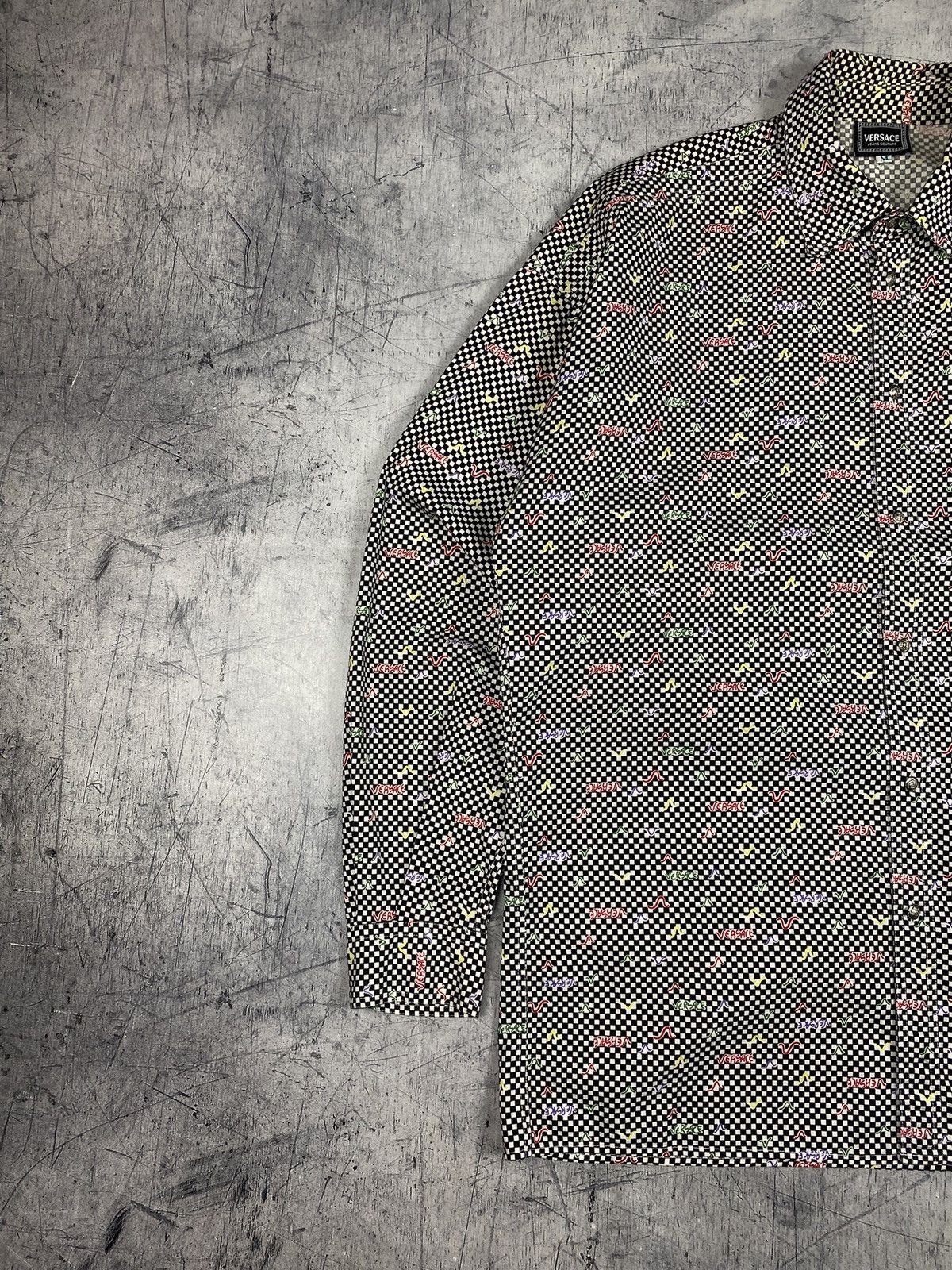 Versace Jeans Couture Versace Jeans Couture Checkerboard Medusa Button Up Shirt Size US M / EU 48-50 / 2 - 3 Thumbnail