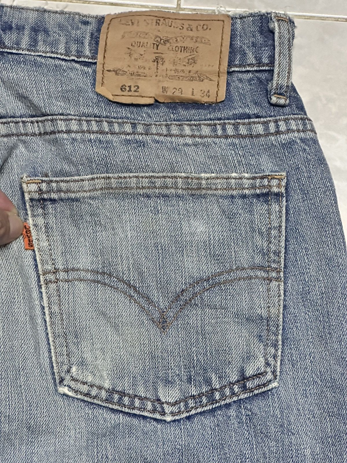 Levi's Levis 612 Vintage Orange TabDistressed Baggy & BlueWash Size US 30 / EU 46 - 7 Thumbnail