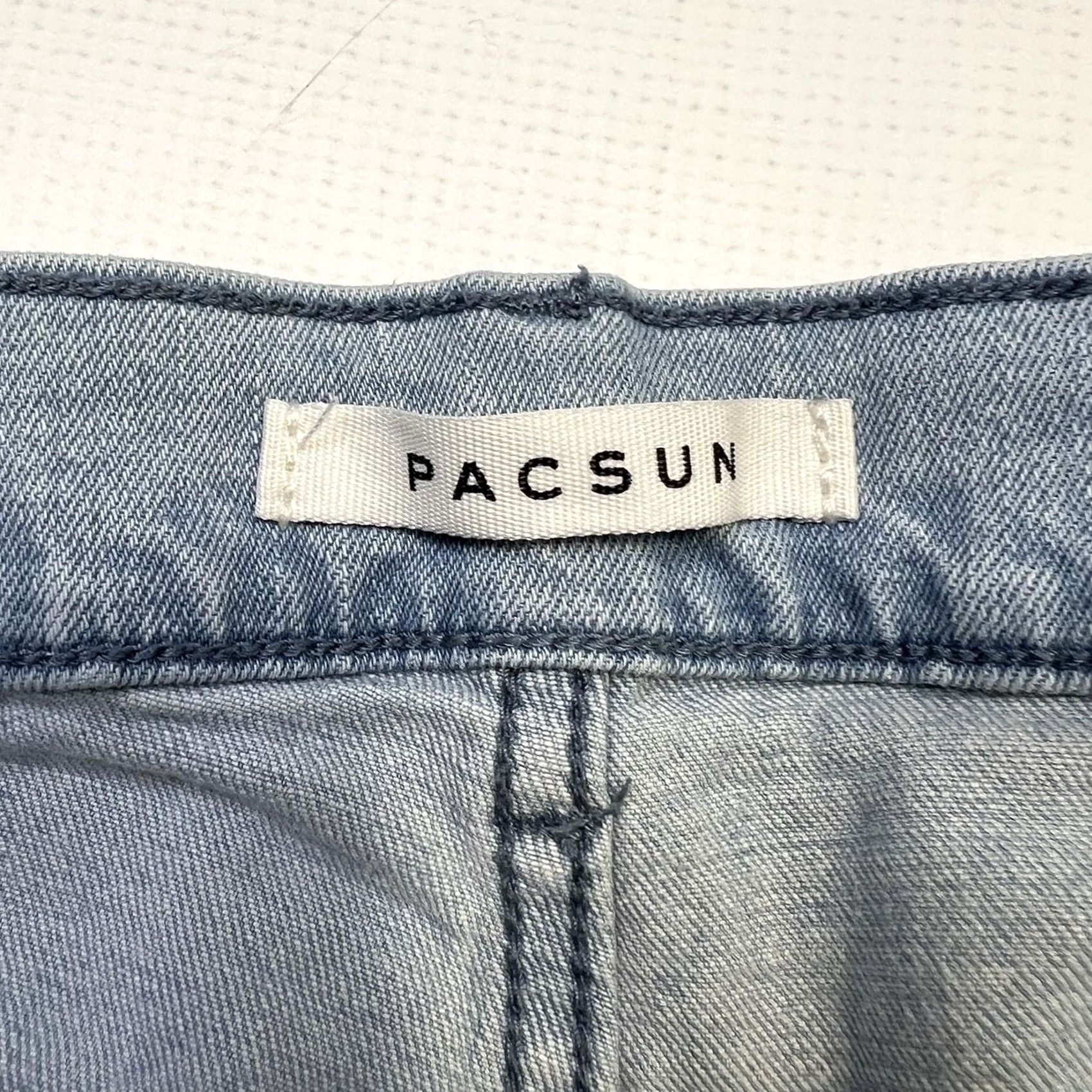 Pacsun Pacsun Los Angeles Stacked Skinny Light Blue Jeans 29x32 Active Stretch School Jeans Size US 29 - 6 Thumbnail