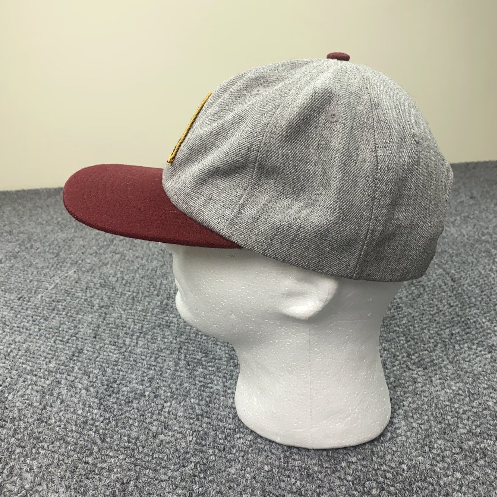 Brixton Brixton Hat Mens One Size Heather Gray Adjustable Wool Blend Snapback Ball Cap Size ONE SIZE - 5 Thumbnail