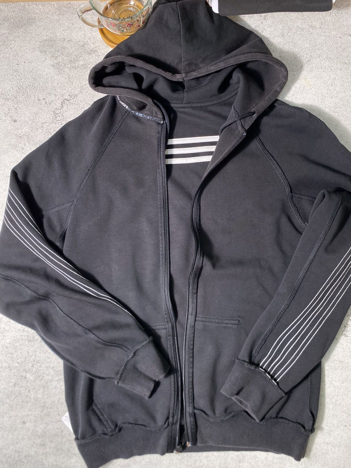 Adidas × Vintage Adidas Three Stripes Zip Up Hoodie Size US S / EU 44-46 / 1 - 22 Thumbnail