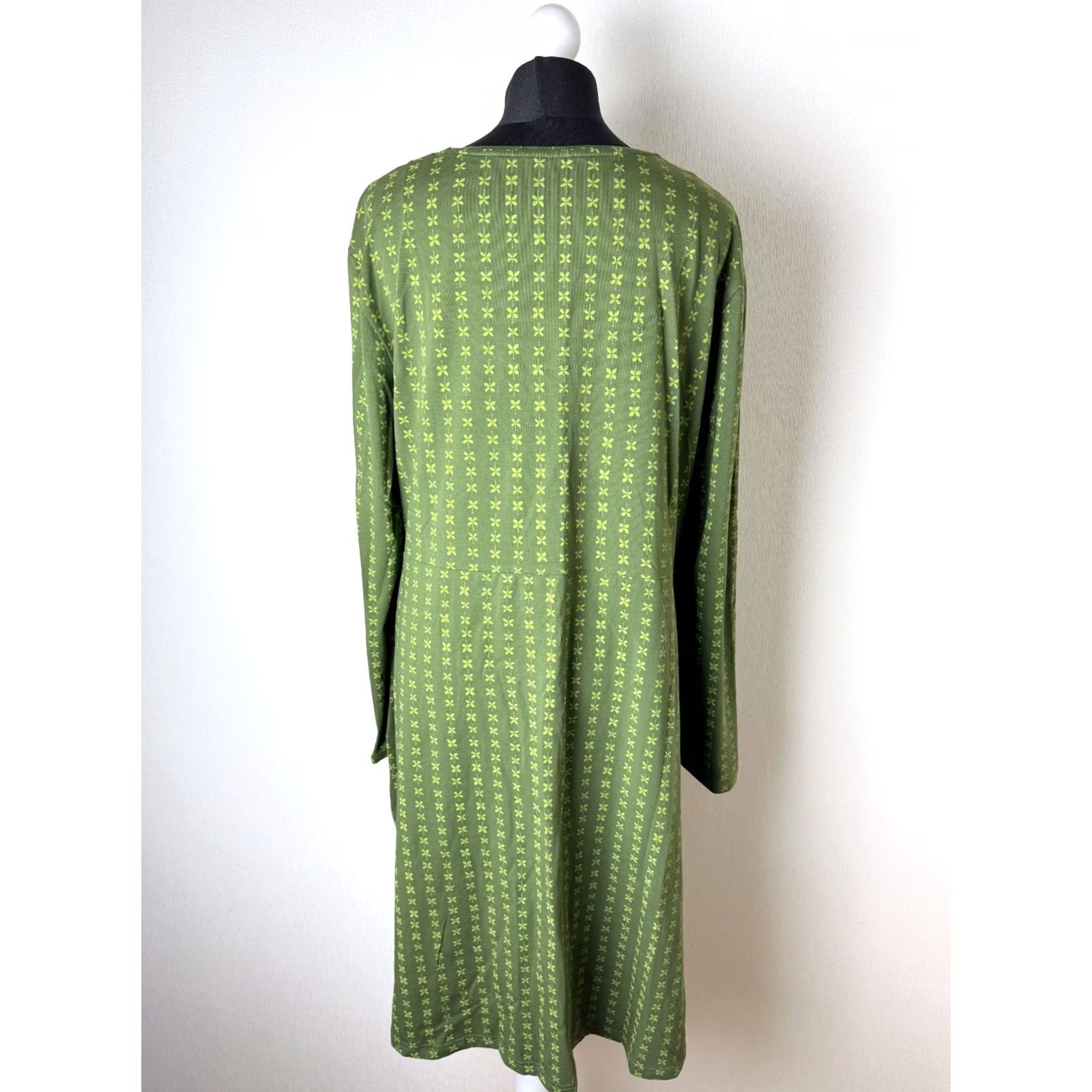 Vintage Gudrun Sjoden Womens Dress XL Green Cotton Midi Dress Size XL / US 12-14 / IT 48-50 - 6 Thumbnail