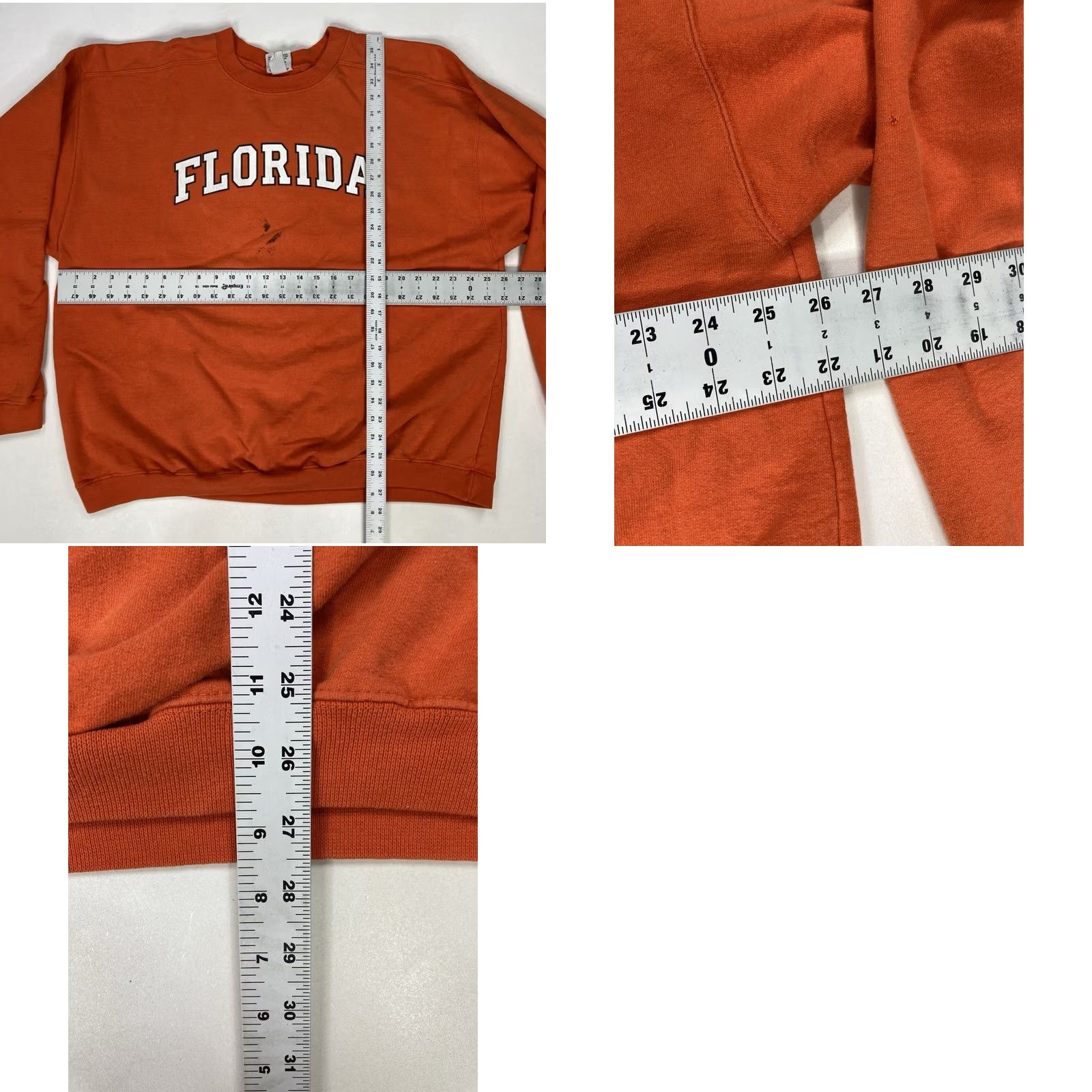 Vintage VINTAGE The Cotton Exchange University Of Florida Gators Sweatshirt Crewneck XL Orange Mens 90s Pullover Graphic Print All Seasons Heavyweight Size US XL / EU 56 / 4 - 9 Thumbnail