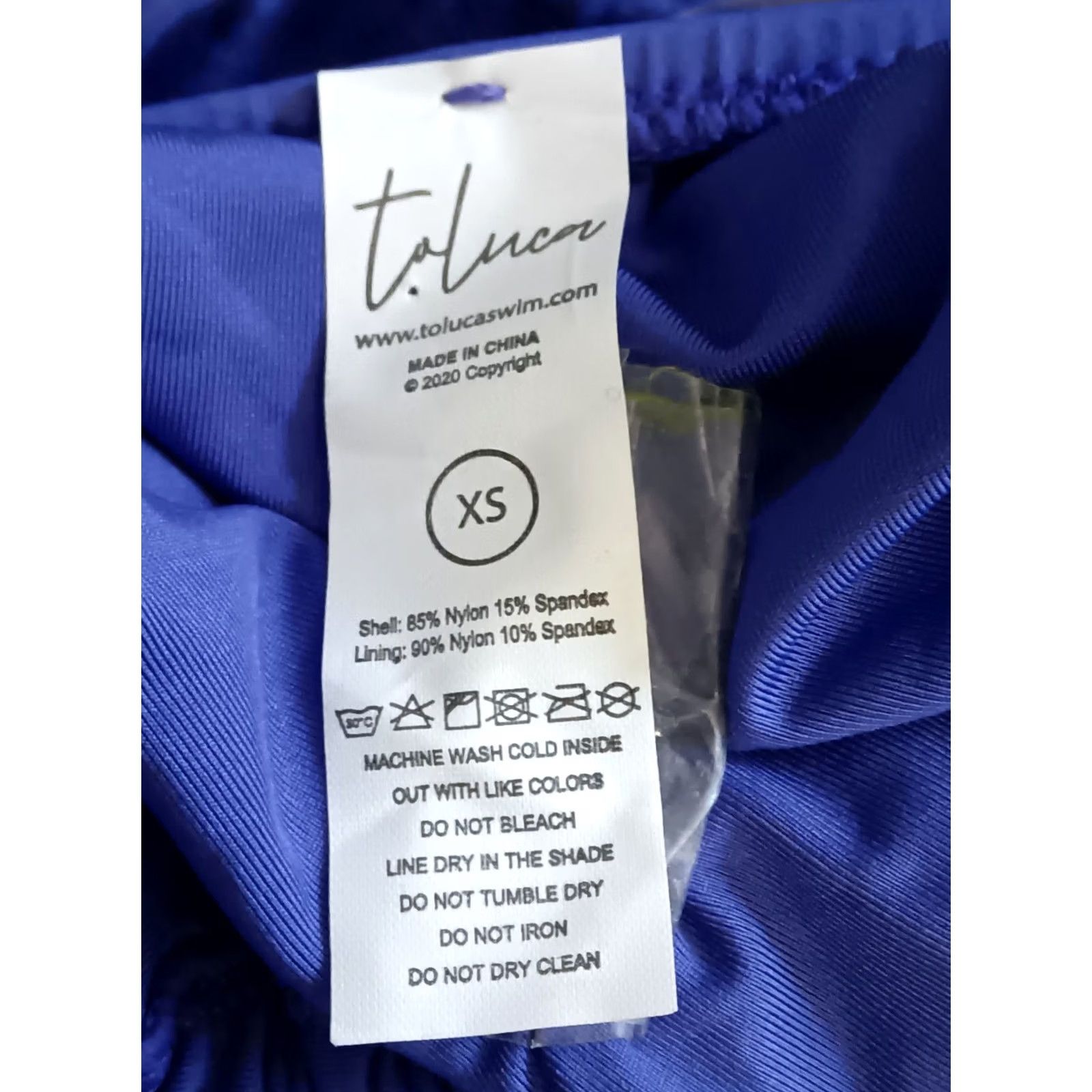 Vintage Toluca Swim One Piece Cross Back Blue Wide Strap Swimsuit XS Womens Beach Band Womens Toluca XS Blue One Piece Swimsuit div Size XS / US 0-2 / IT 36-38 - 5 Thumbnail